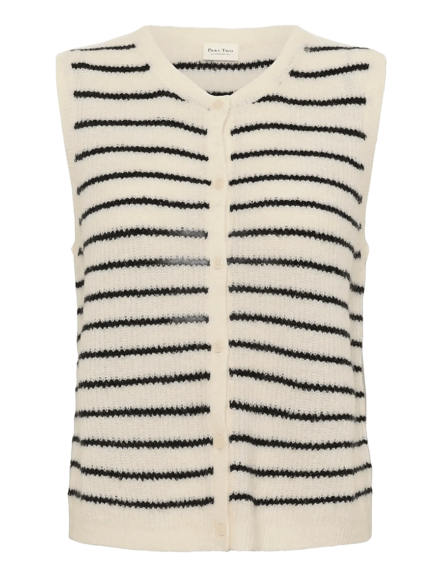 Part Two - PimiraPW WA - neuleliivit - eggnog/navy stripe - 1