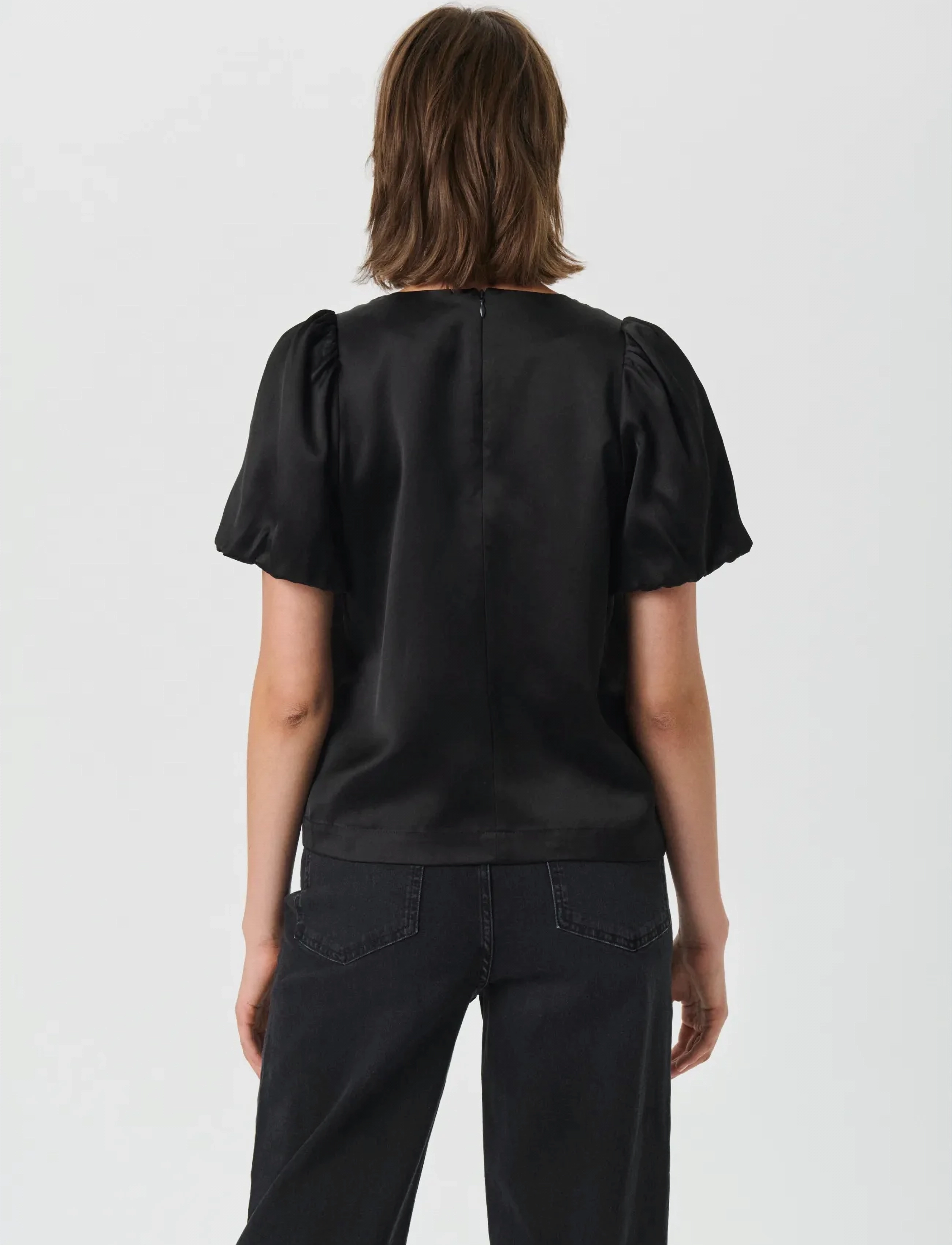 Part Two - UriaPW BL - short-sleeved blouses - black - 4