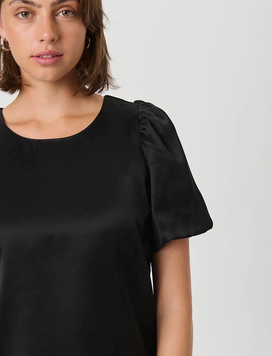 Part Two - UriaPW BL - short-sleeved blouses - black - 5