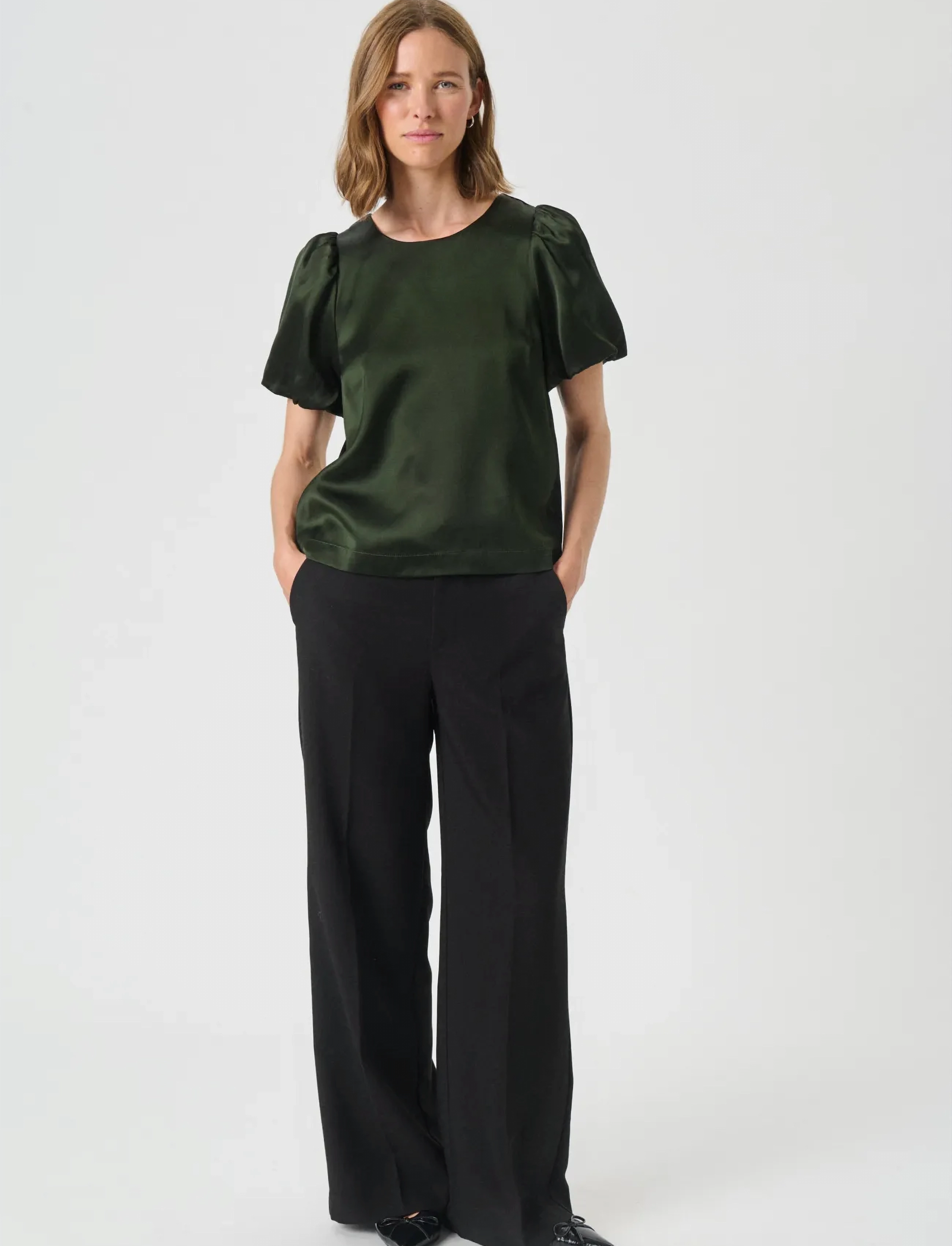 Part Two - UriaPW BL - short-sleeved blouses - rosin - 3