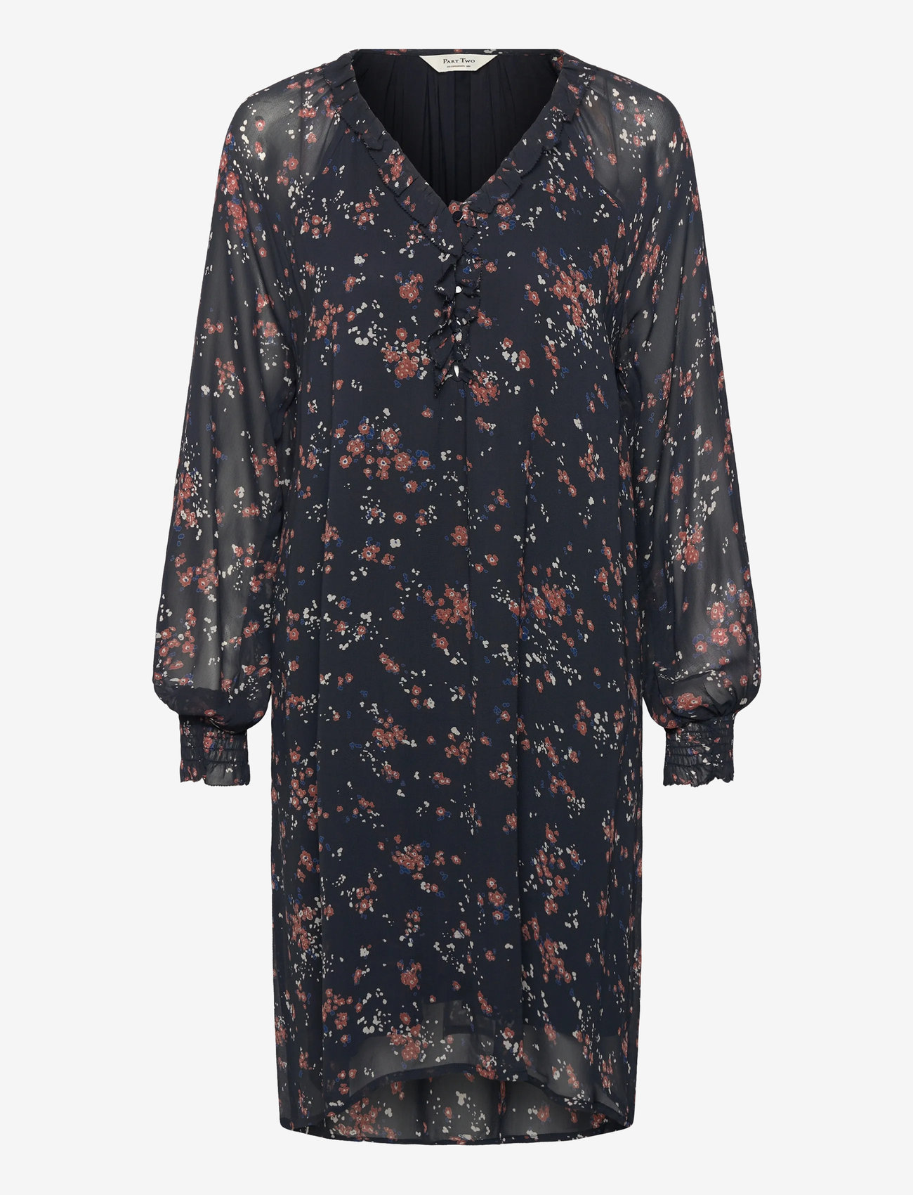 Part Two - UrmaDR - midikleidid - dark navy mini flower print - 0