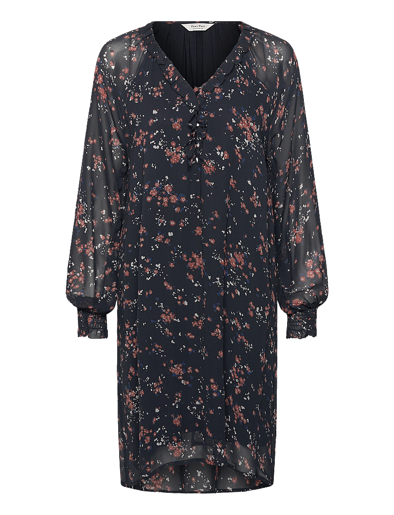 Part Two - UrmaDR - midikleider - dark navy mini flower print - 1