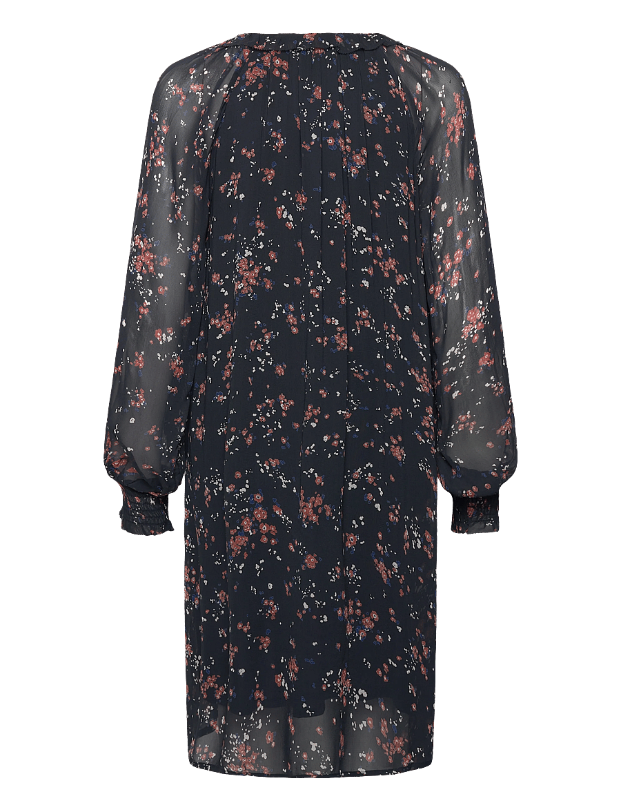 Part Two - UrmaDR - midikleider - dark navy mini flower print - 2