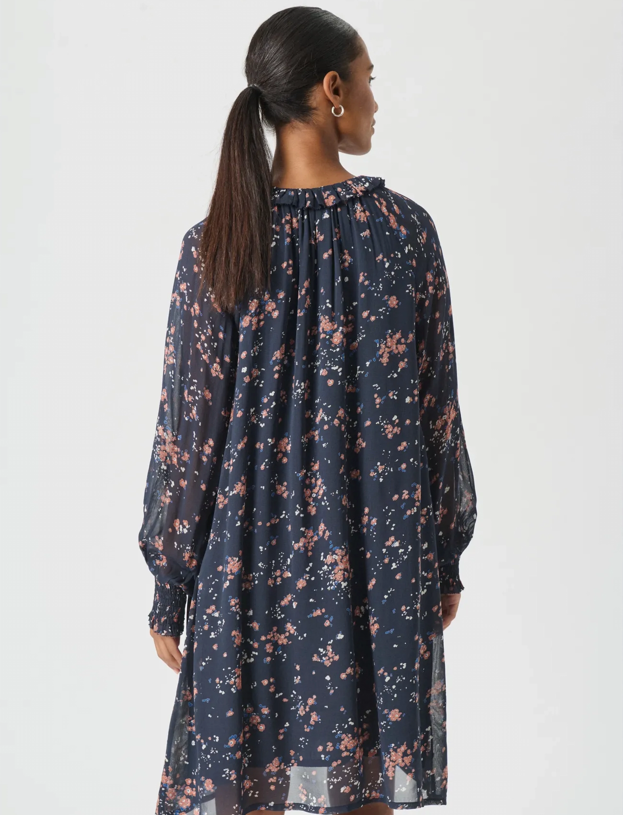 Part Two - UrmaDR - sukienki do kolan i midi - dark navy mini flower print - 4
