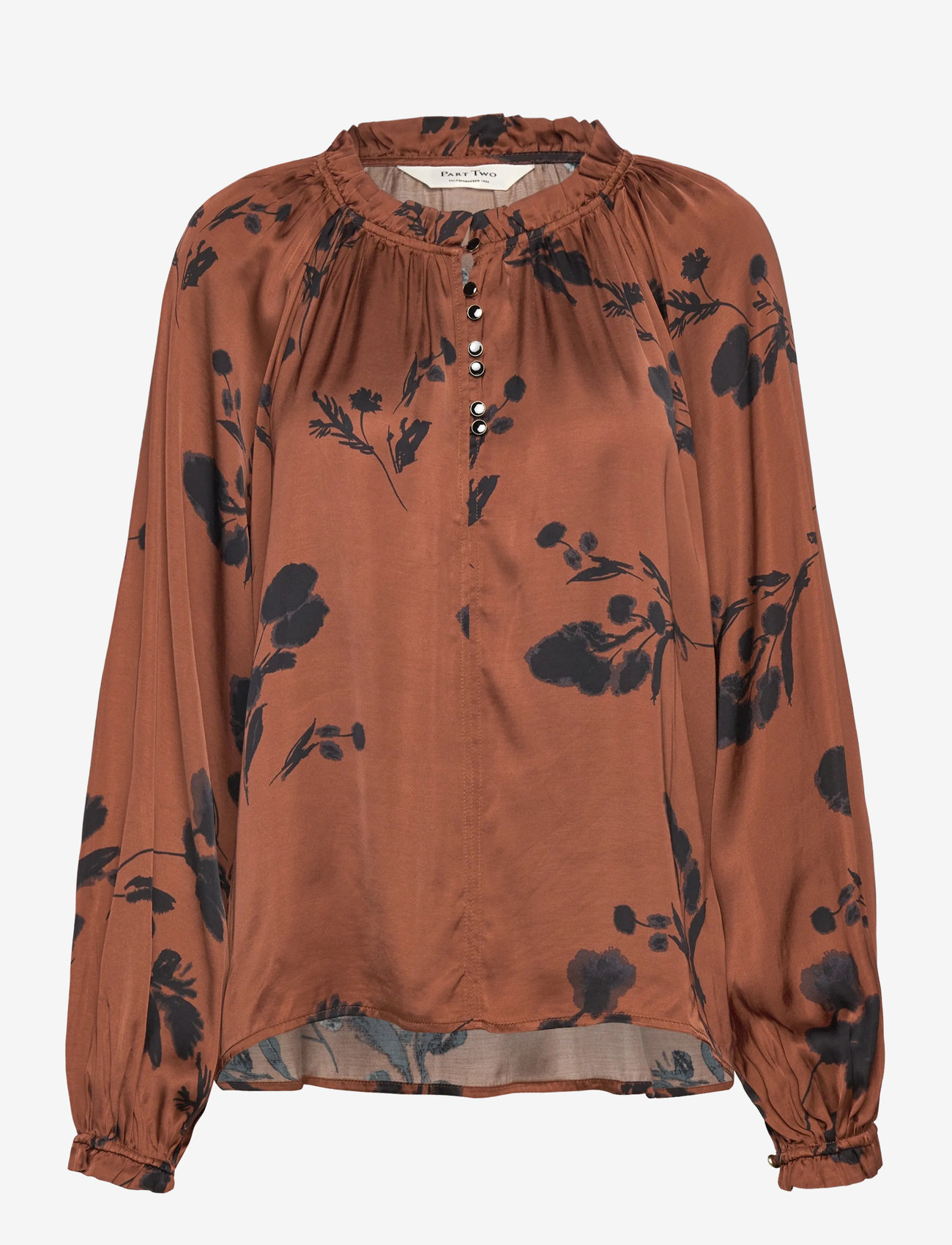 Part Two - VenessaPW BL - langærmede bluser - sorrel horse shadow branch - 0