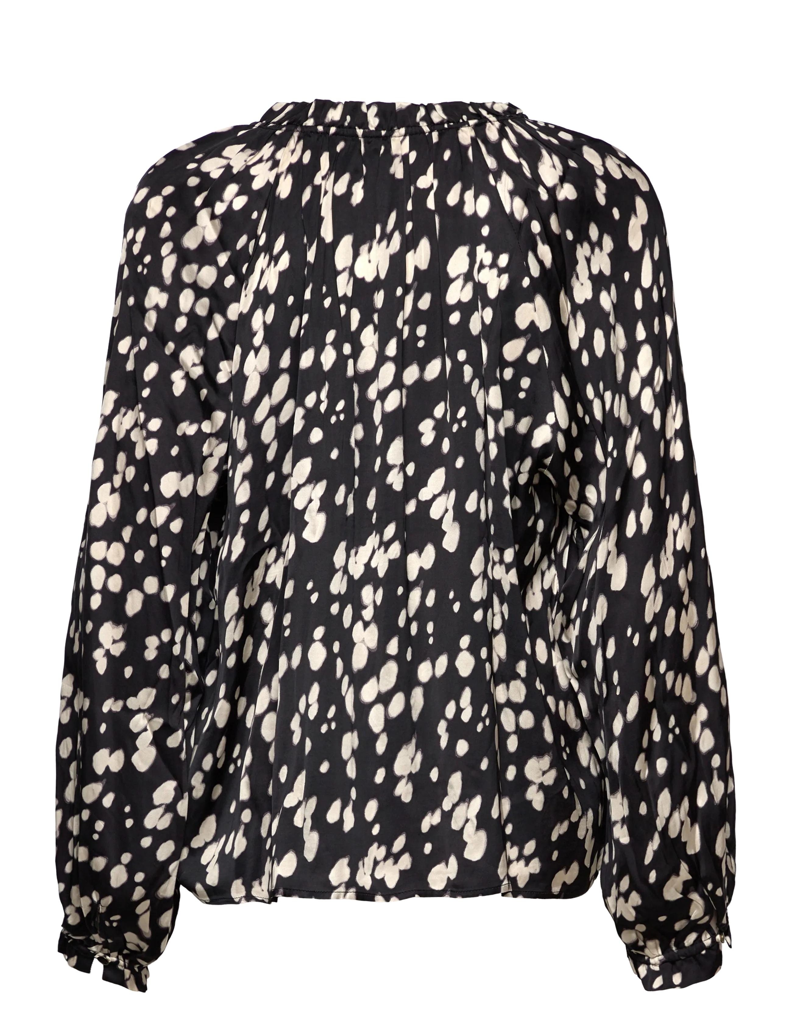 Part Two - VenessaPW BL - pikkade varrukatega pluusid - black dot print - 2
