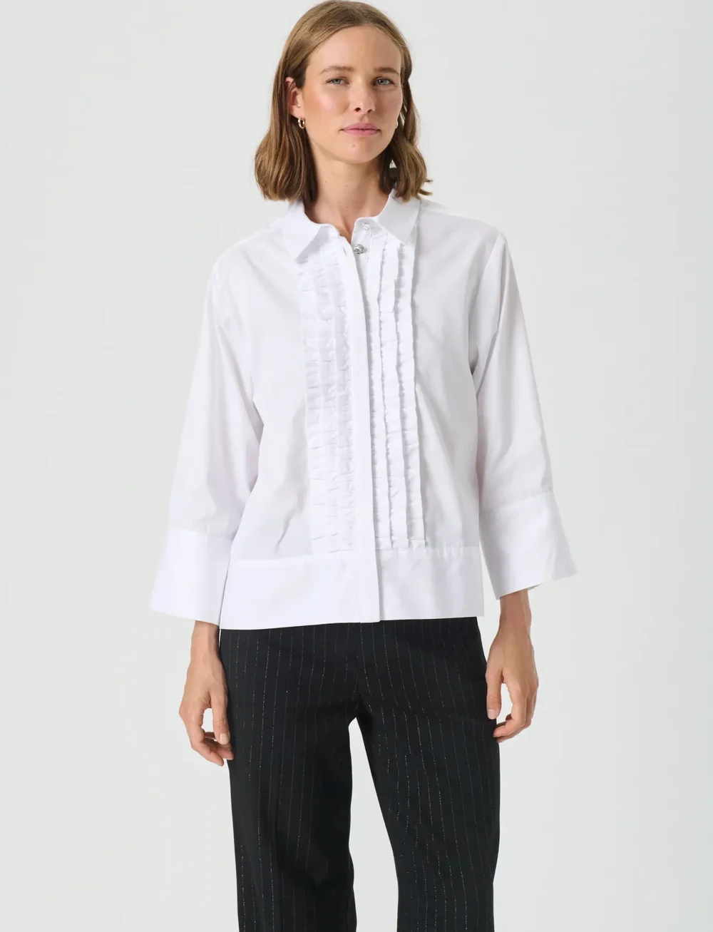 Part Two - VinnyPW SH - långärmade skjortor - bright white - 0