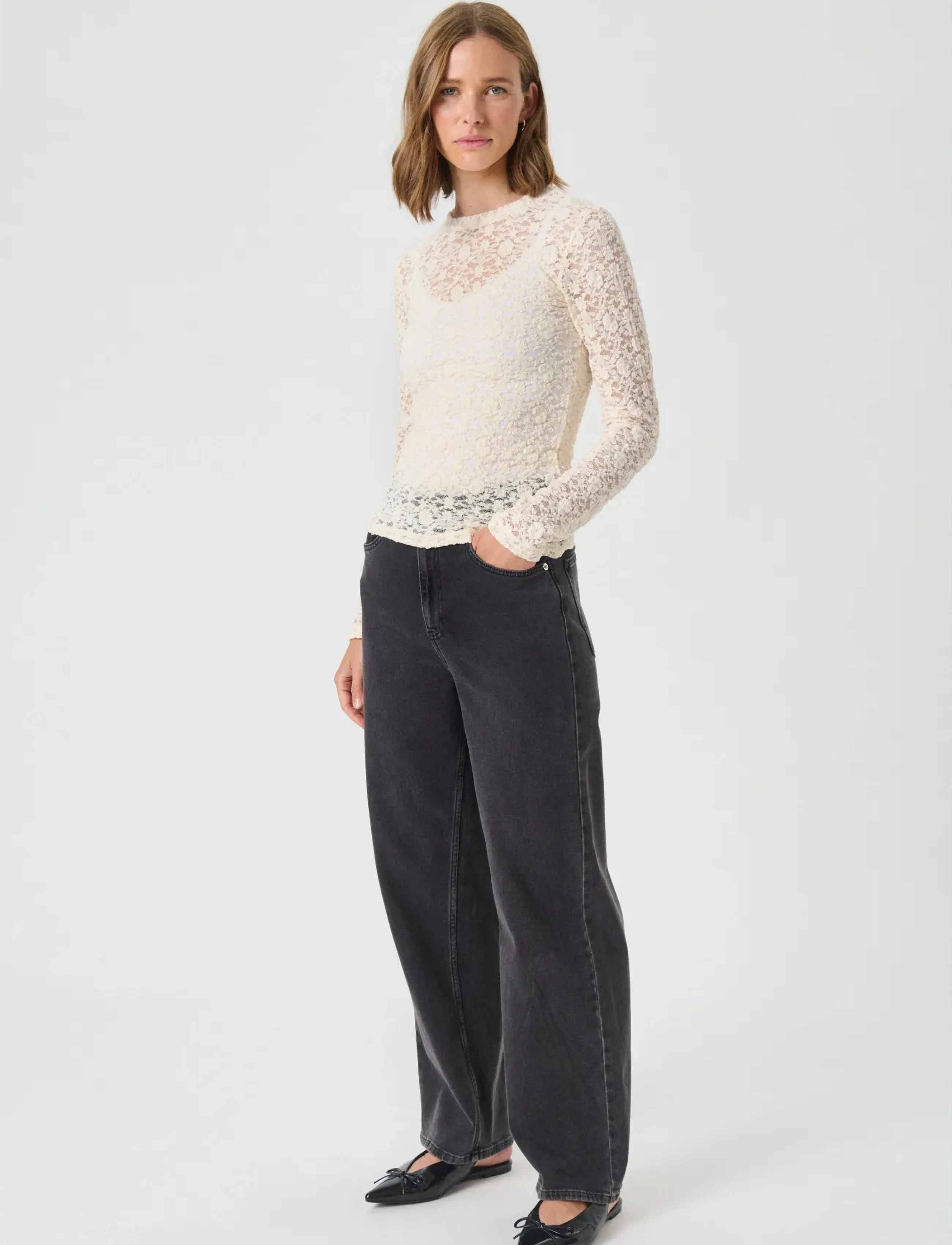 Part Two - VenetiaPW TS - långärmade toppar - whitecap gray - 3