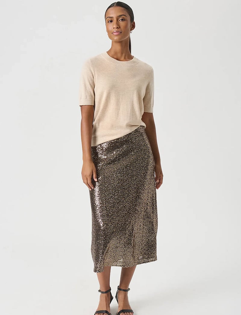 Part Two - ViktoriaPW SK - paljettkjolar - metal sequins mix - 3