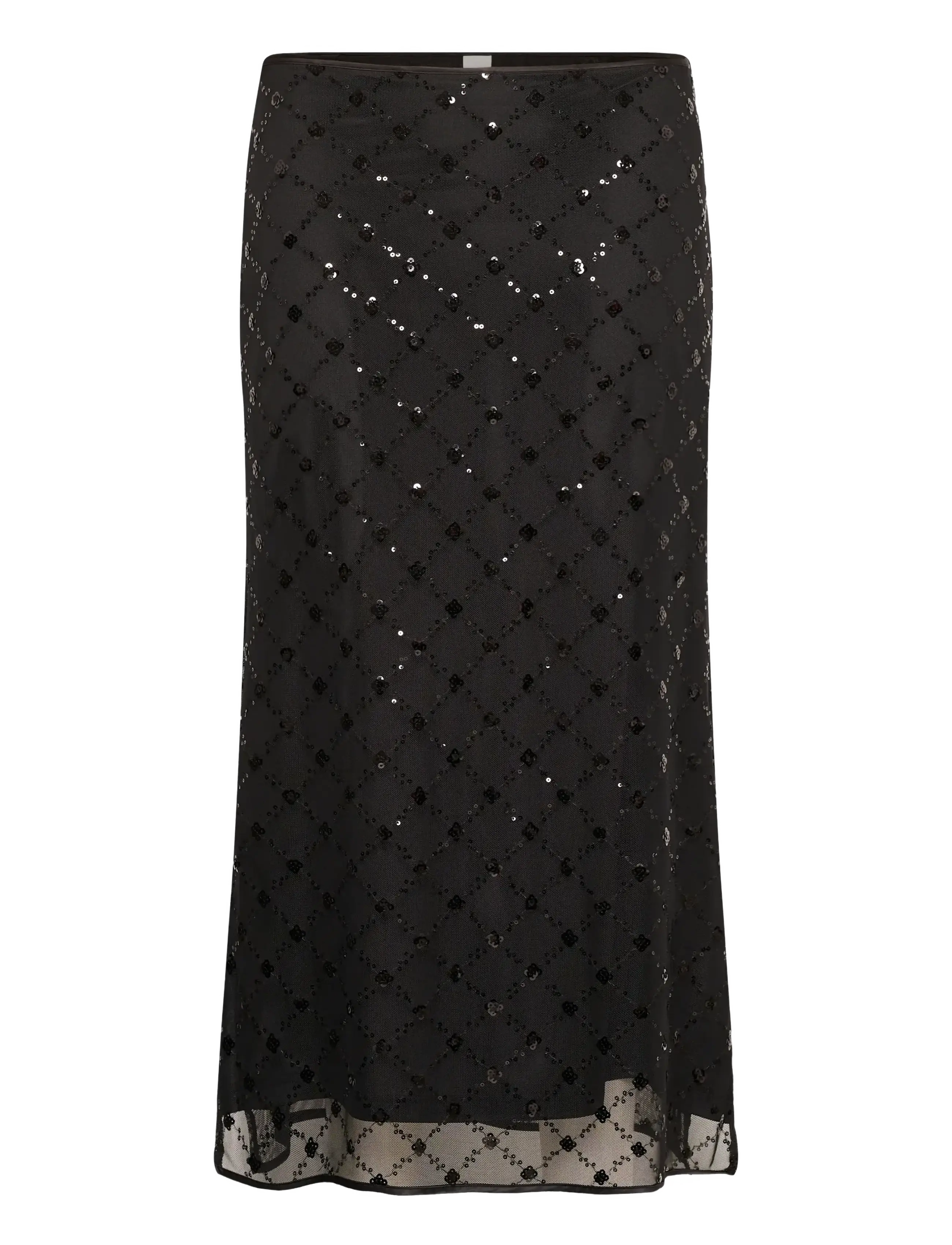 BLACK PLACED SEQUINS