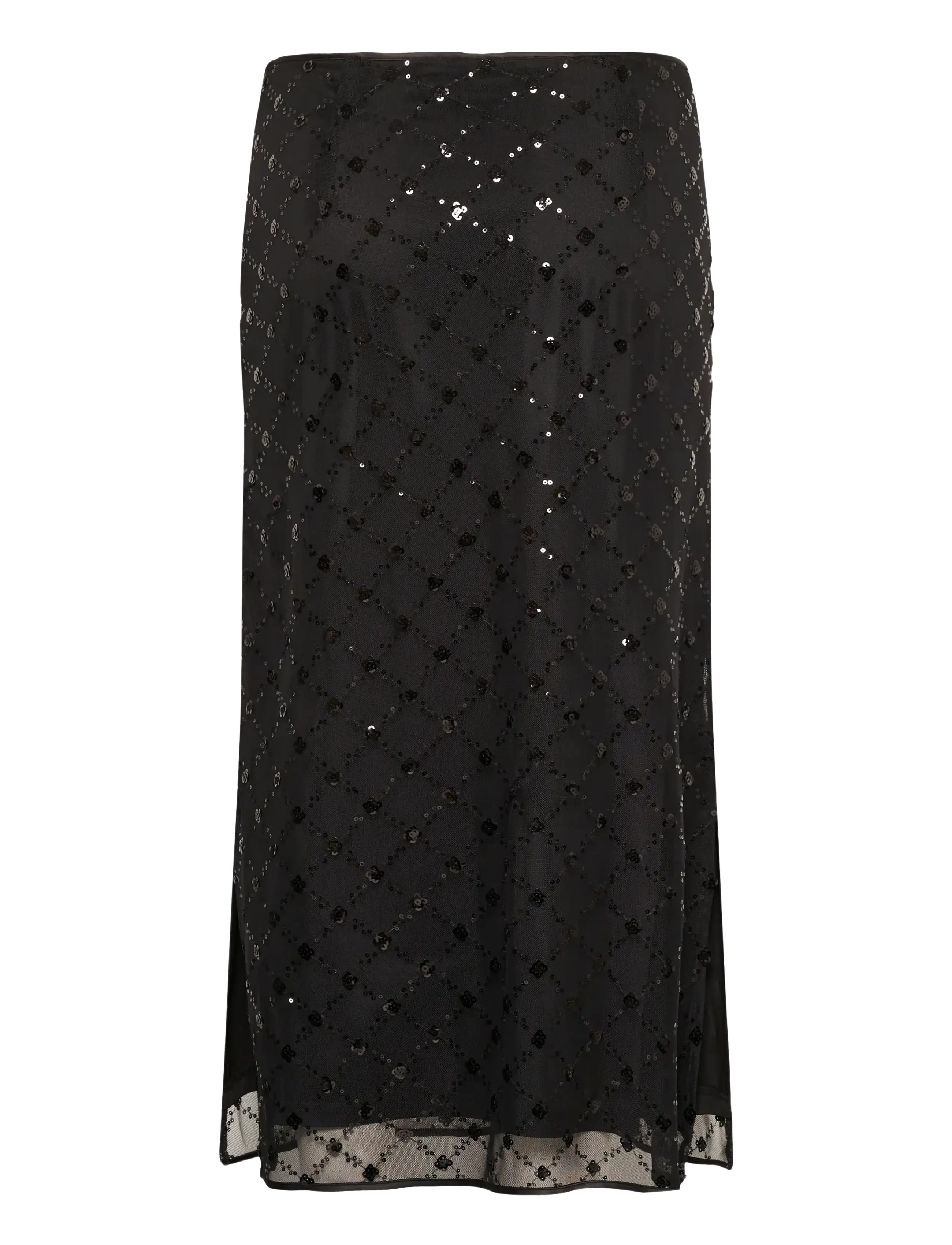 Part Two - VivikaPW Skirt - sequin skirts - black placed sequins - 2