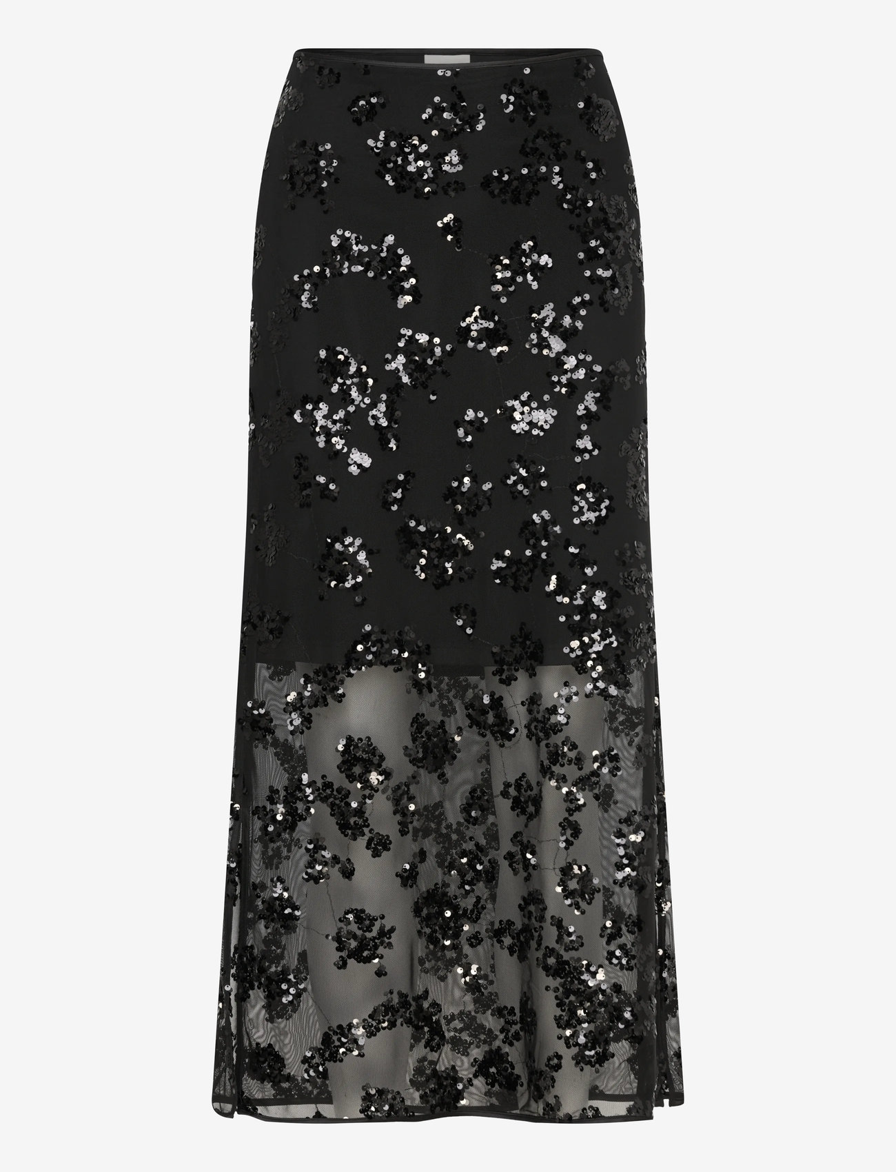 Part Two - VivikaPW SK - maxi nederdele - black sequins on mesh - 0