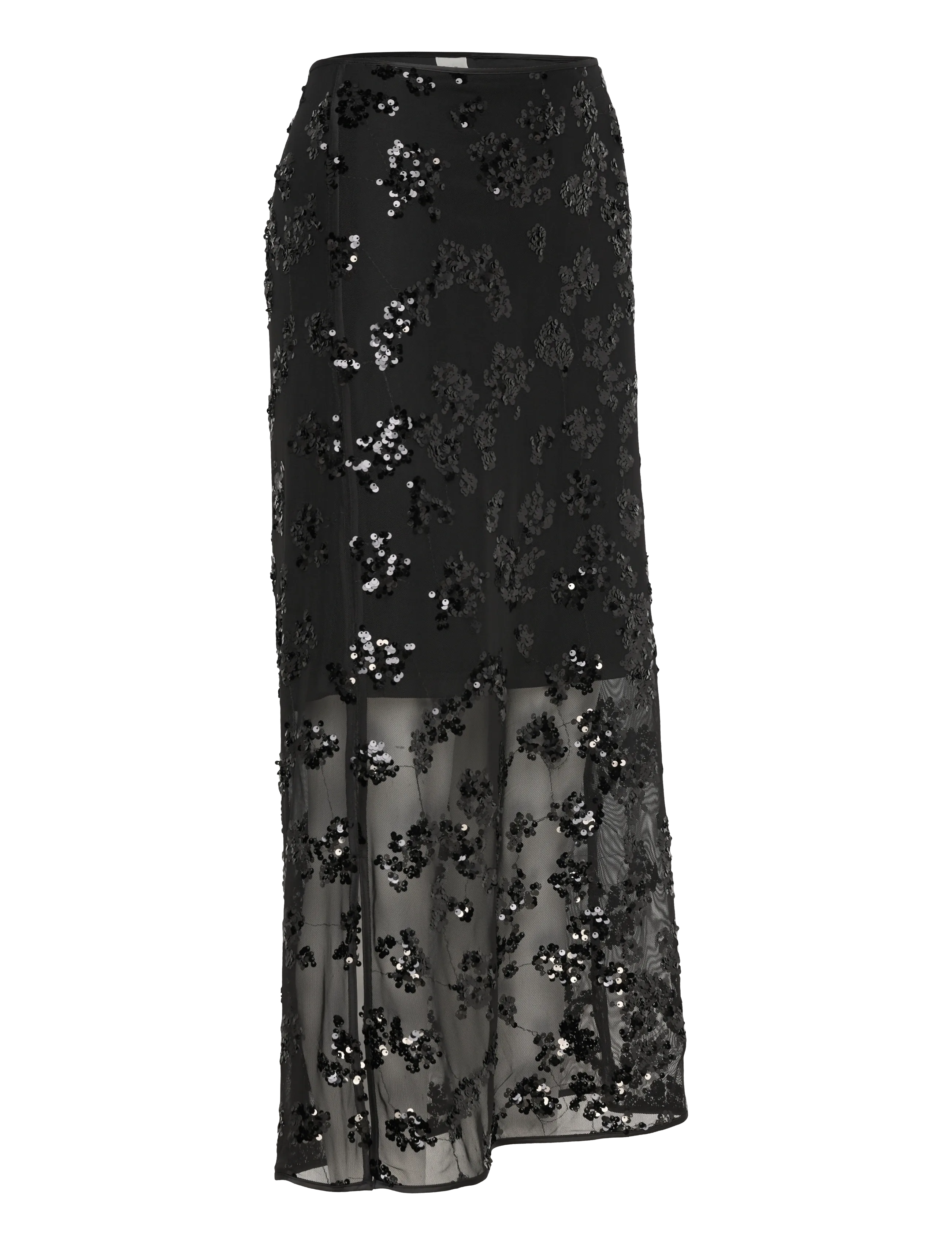 Part Two - VivikaPW Skirt - maxi nederdele - black sequins on mesh - 3