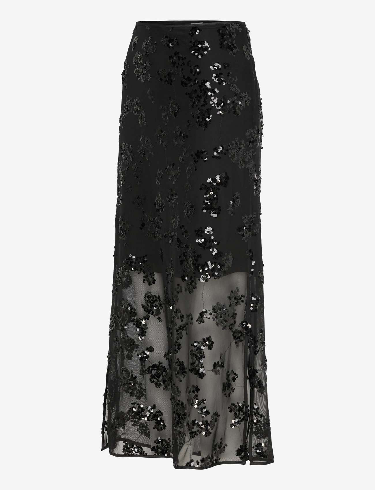 Part Two - VivikaPW SK - maxi nederdele - black sequins on mesh - 3