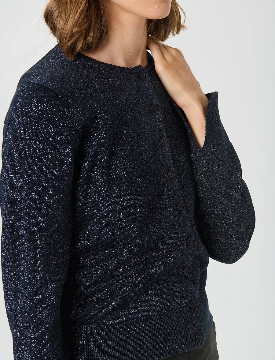 Part Two - VeintaPW CA - strickjacken - dark navy with lurex - 5