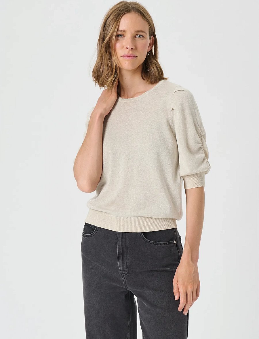 Part Two - VaraiaPW PU - striktrøjer - whitecap gray with lurex - 0