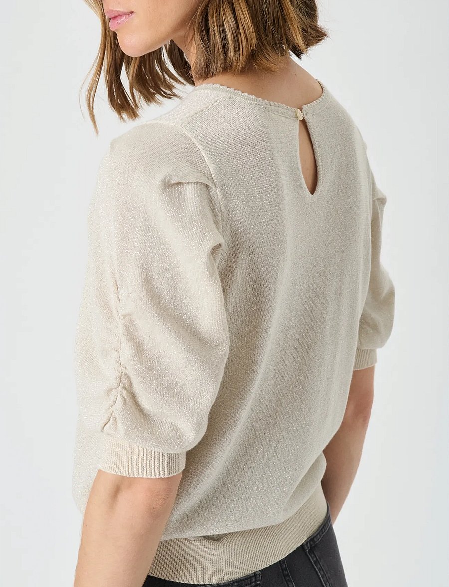 Part Two - VaraiaPW PU - striktrøjer - whitecap gray with lurex - 5
