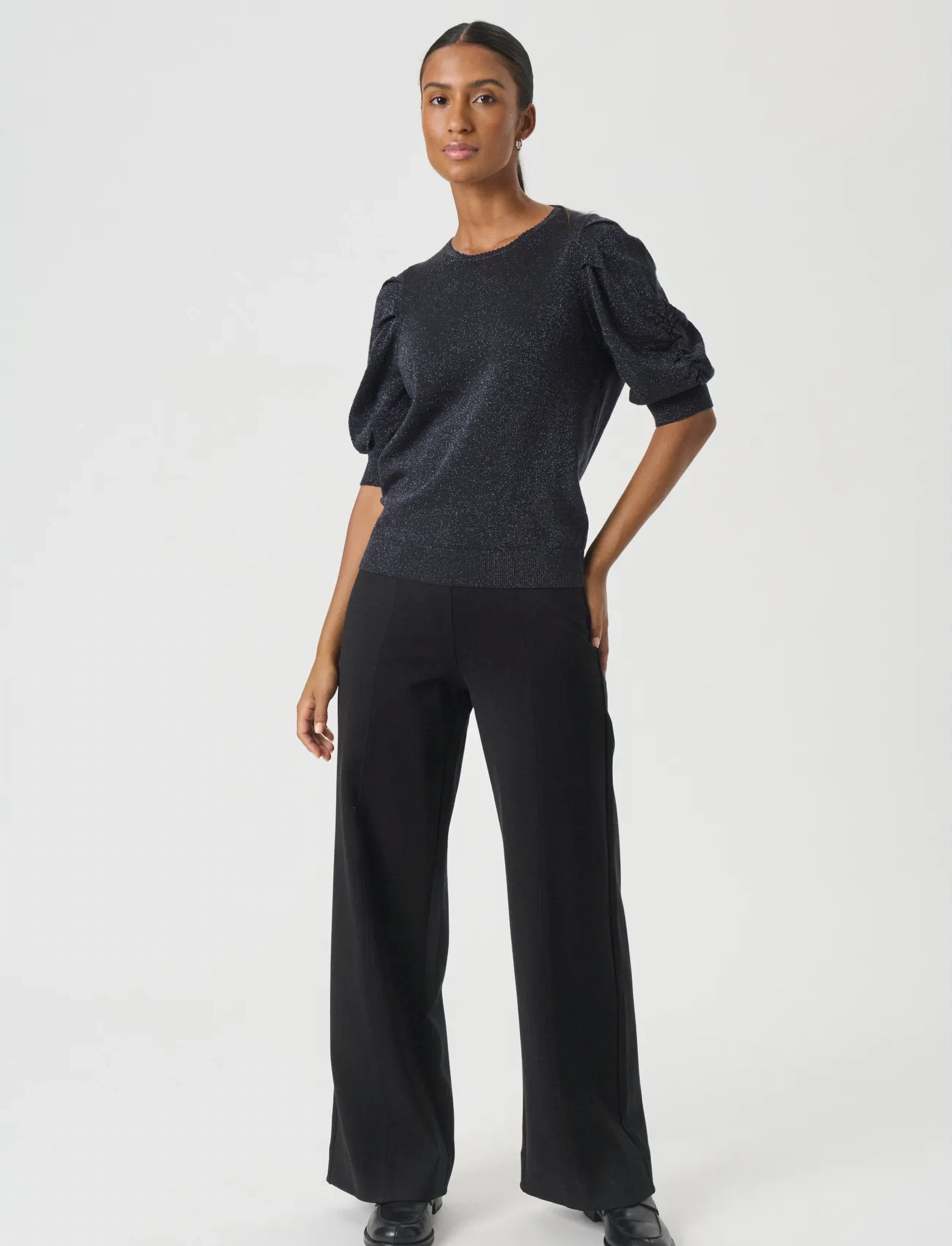 Part Two - VaraiaPW PU - trøjer - dark navy with lurex - 3