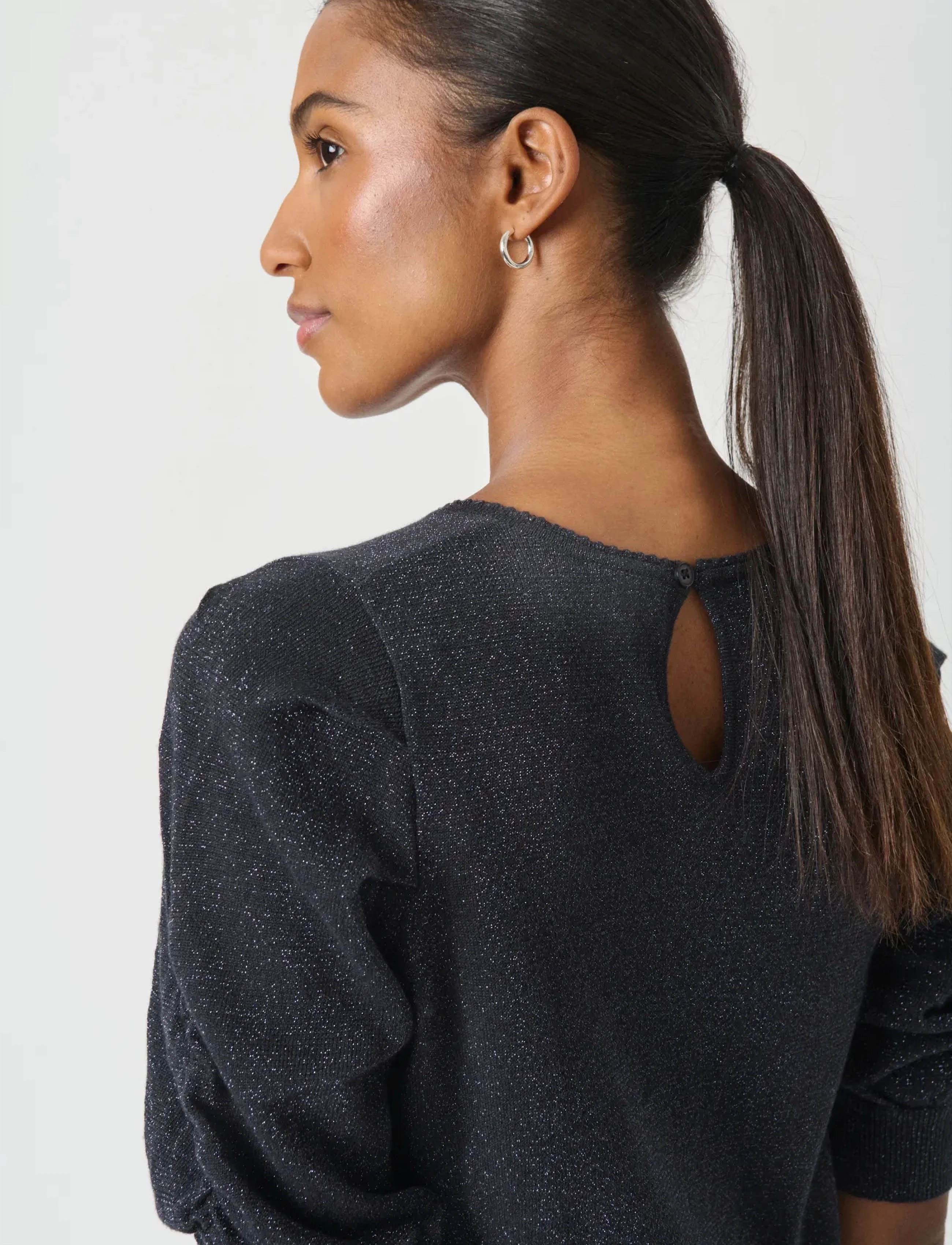 Part Two - VaraiaPW PU - trøjer - dark navy with lurex - 5