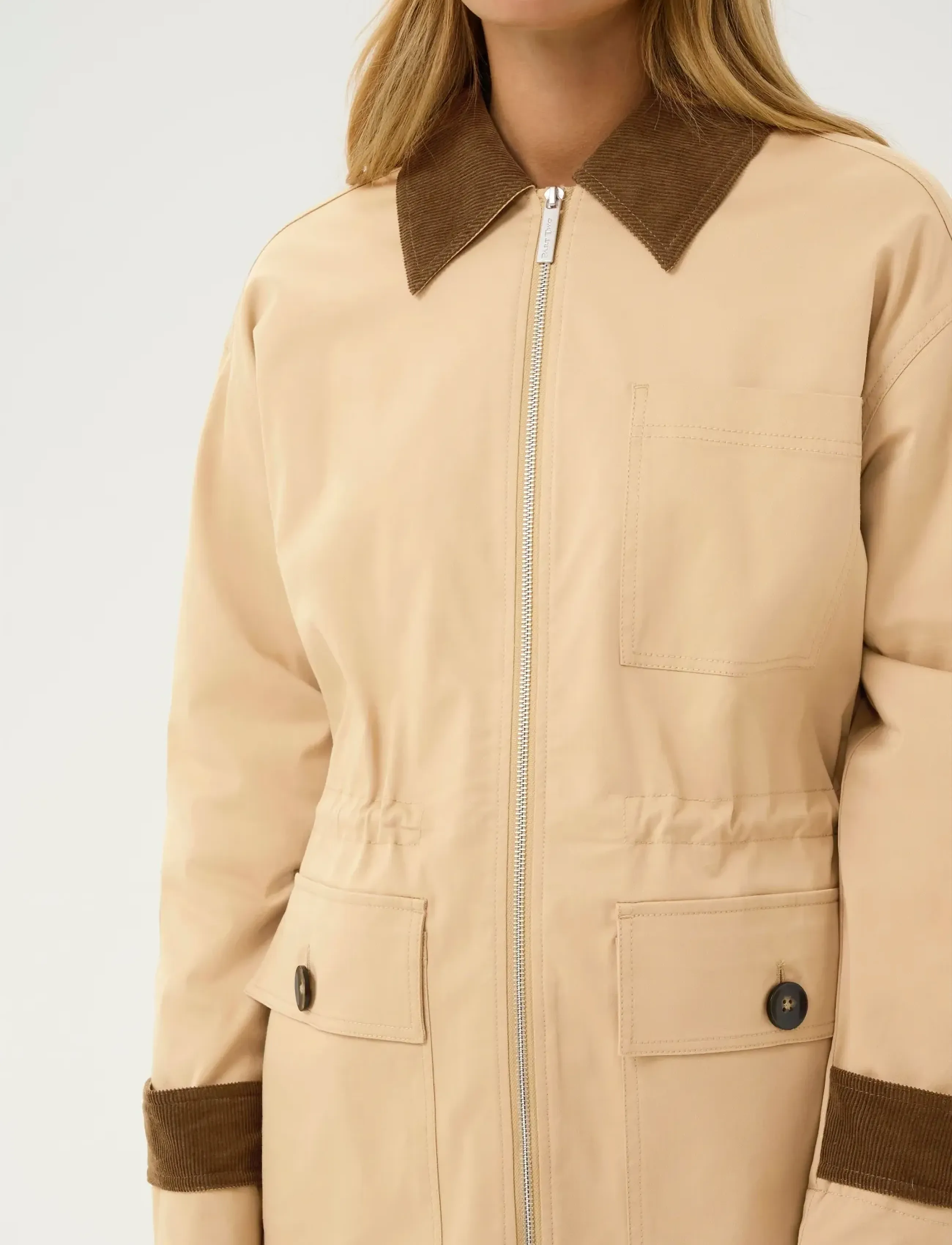 Part Two - YvonnePW OTW - utility-jacken - travertine - 5
