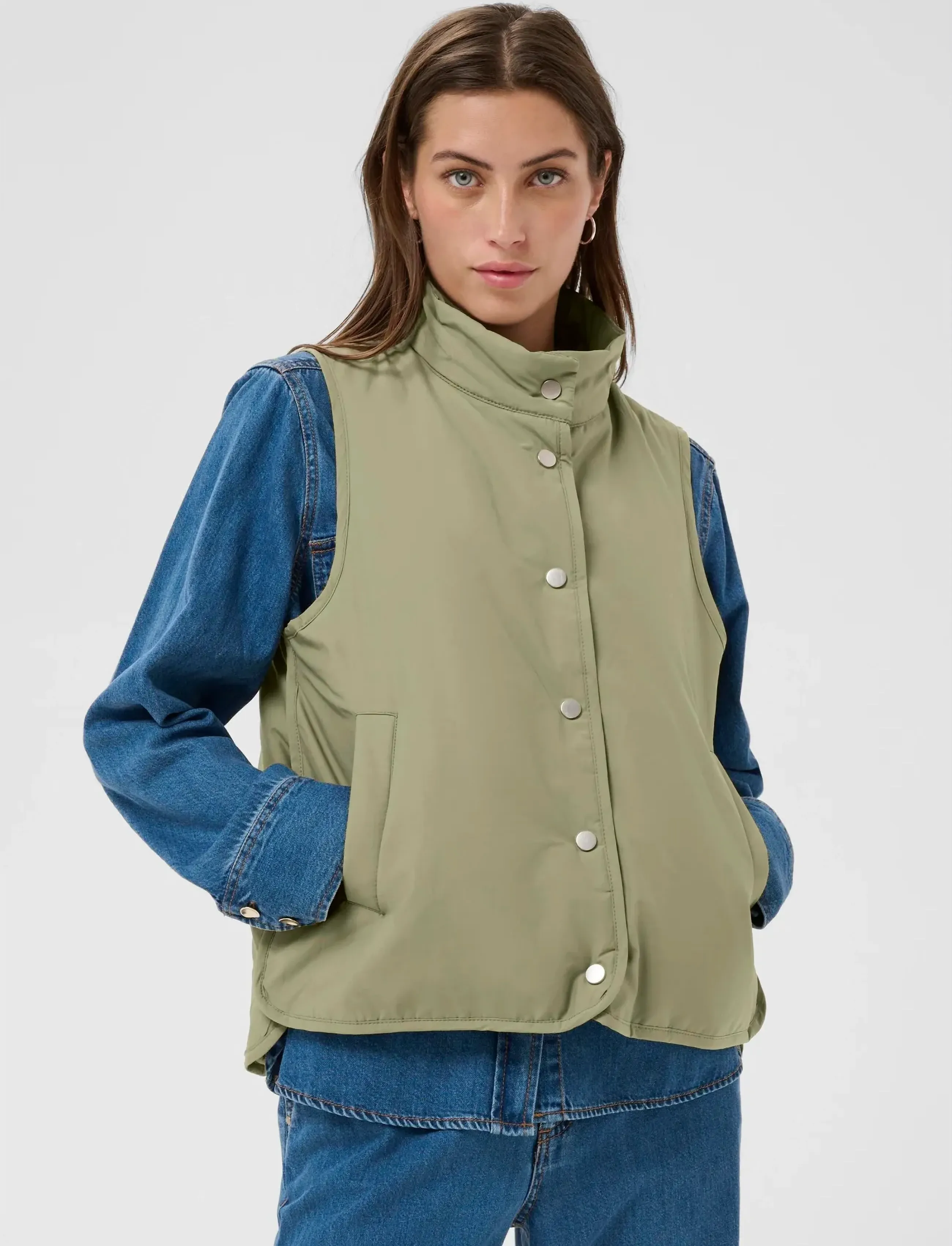 Part Two YannaPW OTW - Kläder - VETIVER / khaki/green