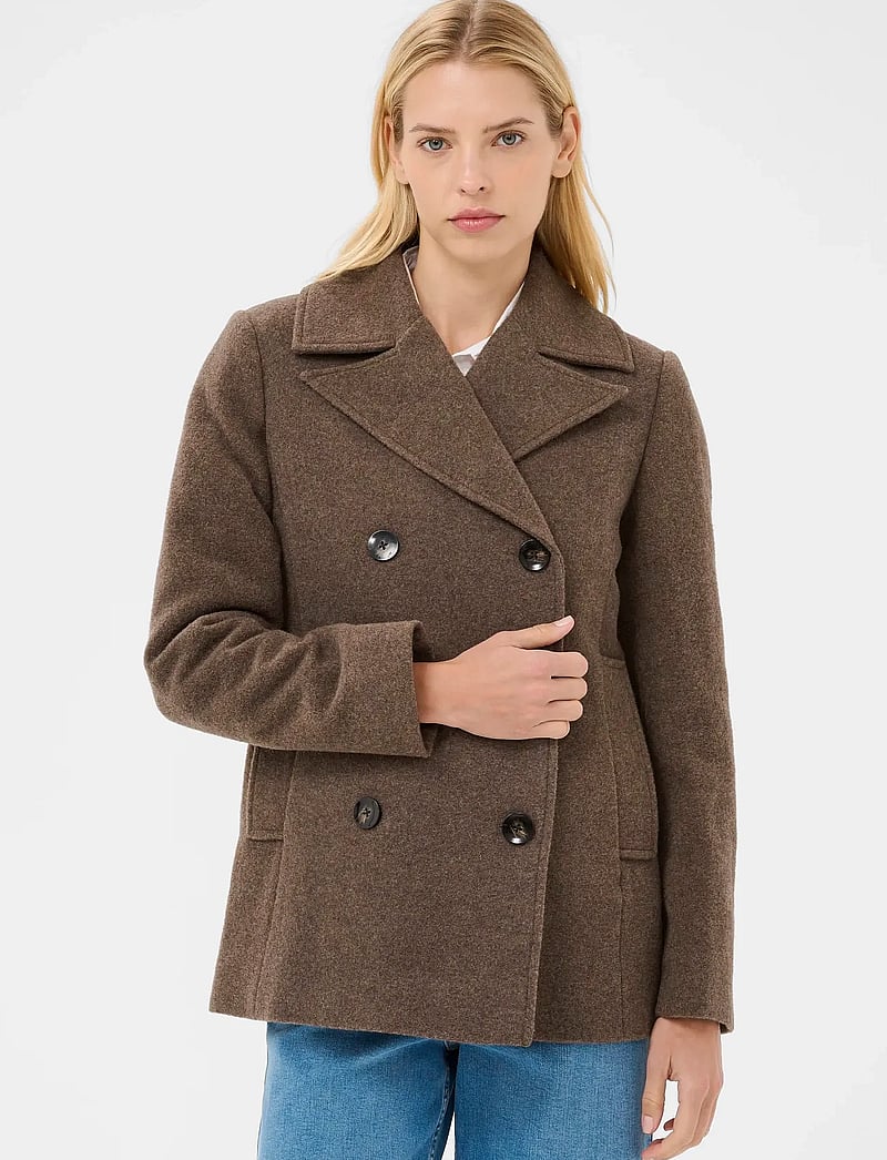 Part Two - LekiasPW OTW - vinterjackor - dark walnut melange - 0