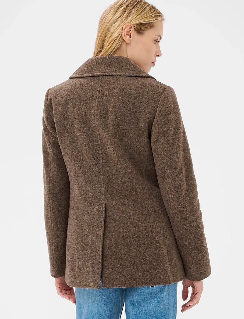 Part Two - LekiasPW OTW - vinterjackor - dark walnut melange - 4