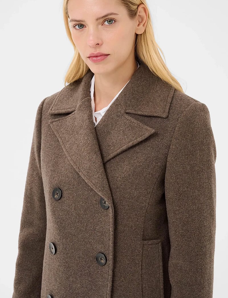 Part Two - LekiasPW OTW - vinterjackor - dark walnut melange - 5