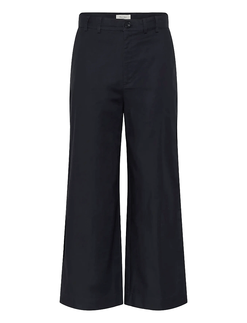 Part Two - TinleyPW PA - hosen mit weitem bein - dark navy - 1
