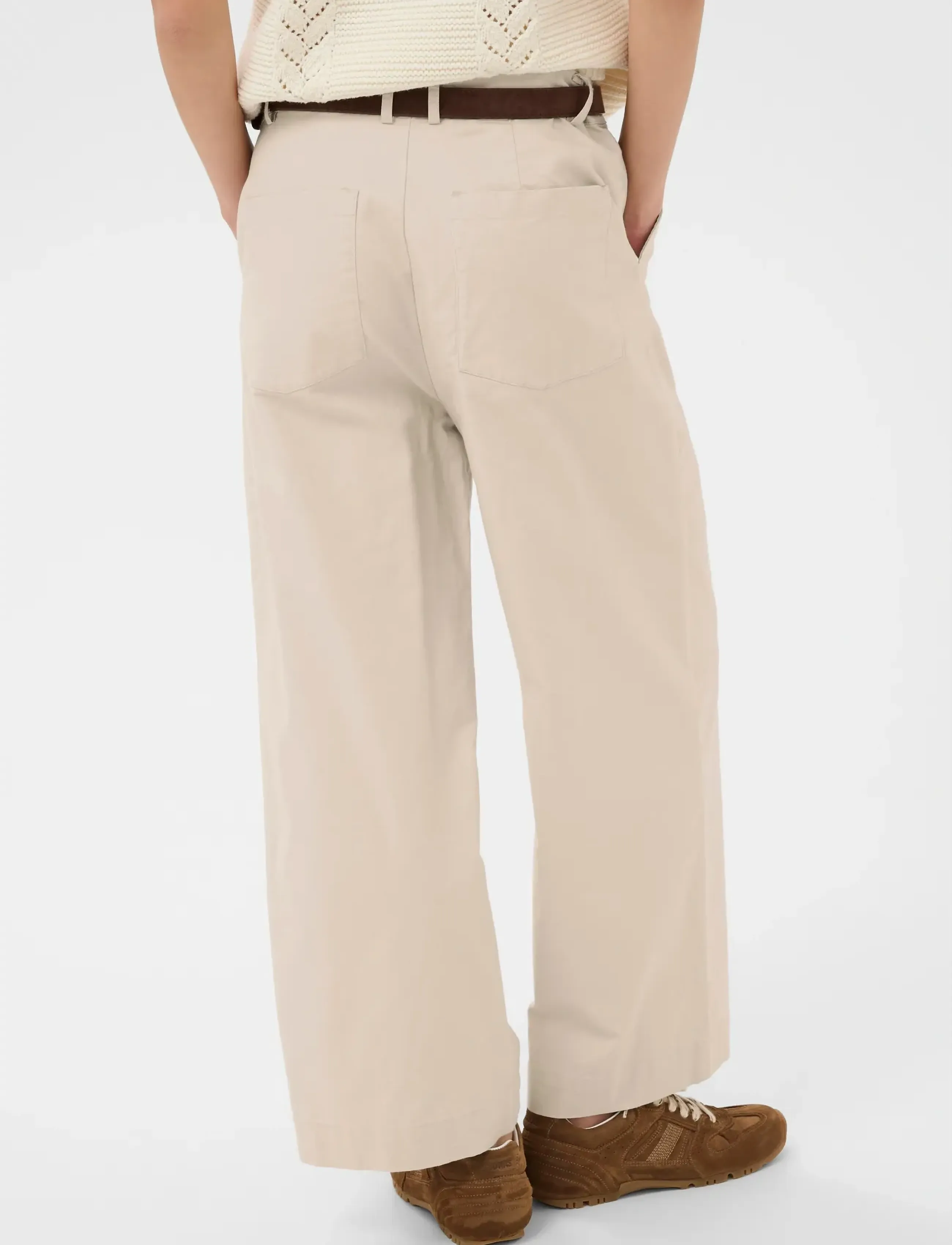 Part Two - TinleyPW PA - wide leg trousers - french oak - 4