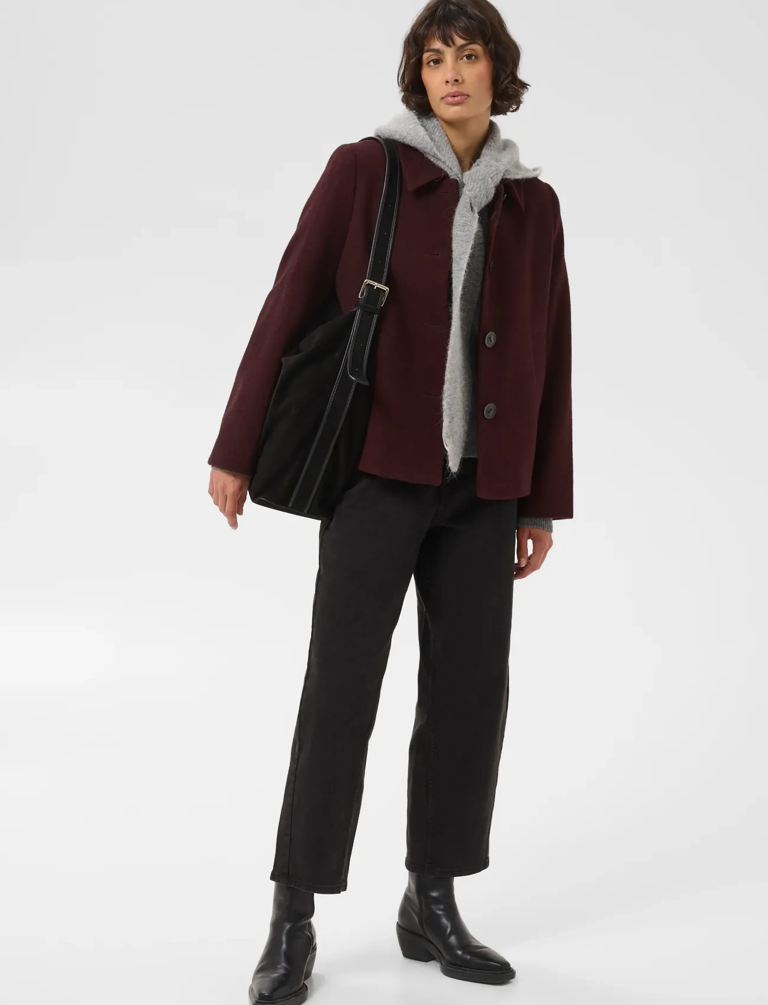 Part Two LamillaPW OTW - Joped - PORT ROYALE MELANGE / burgundy