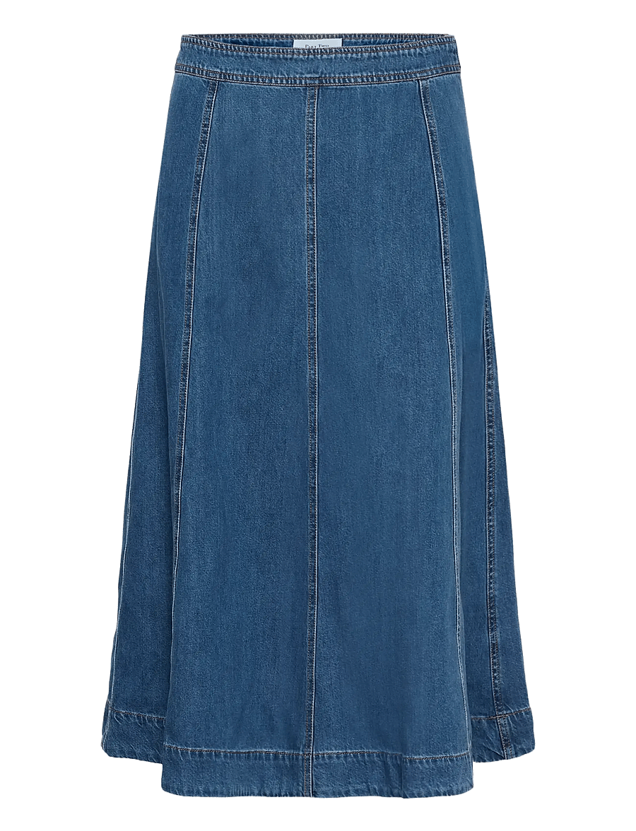 Part Two - PetrinaPW SK - denim skirts - medium blue denim - 1