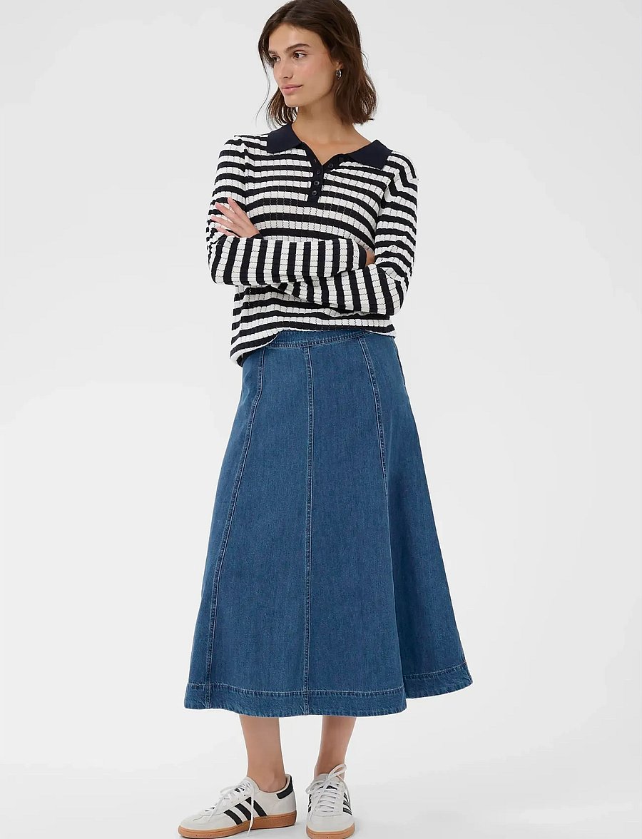 Part Two - PetrinaPW SK - denim skirts - medium blue denim - 3