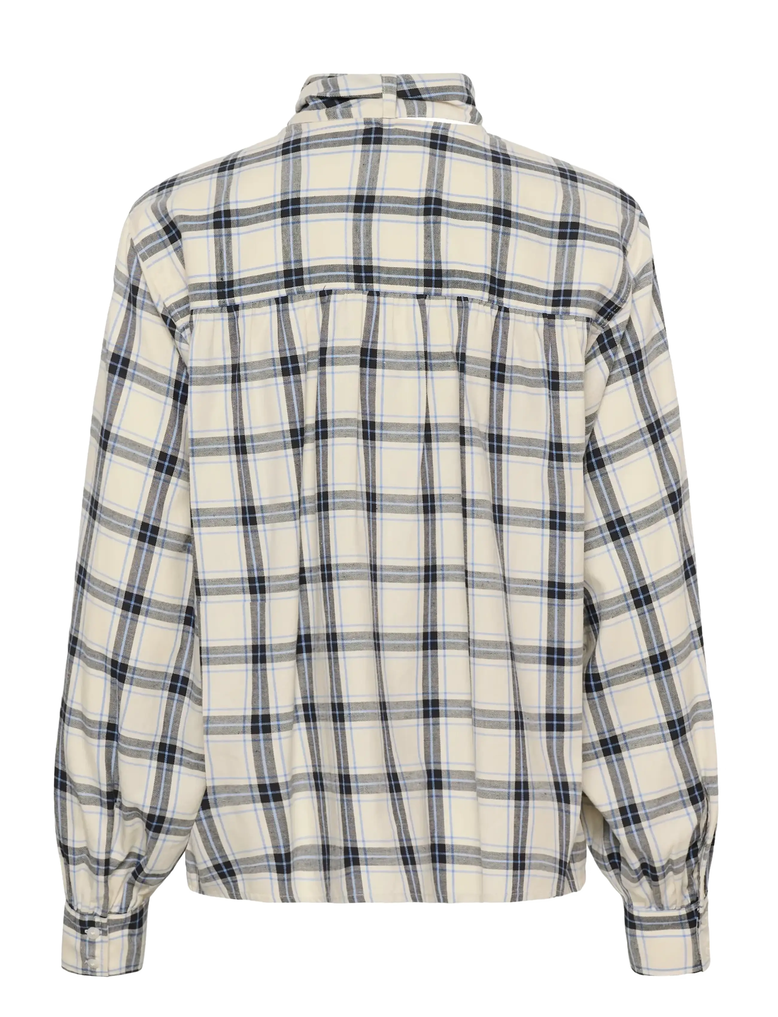 Part Two - YaninasPW BL - pikkade varrukatega pluusid - big dark navy check - 2