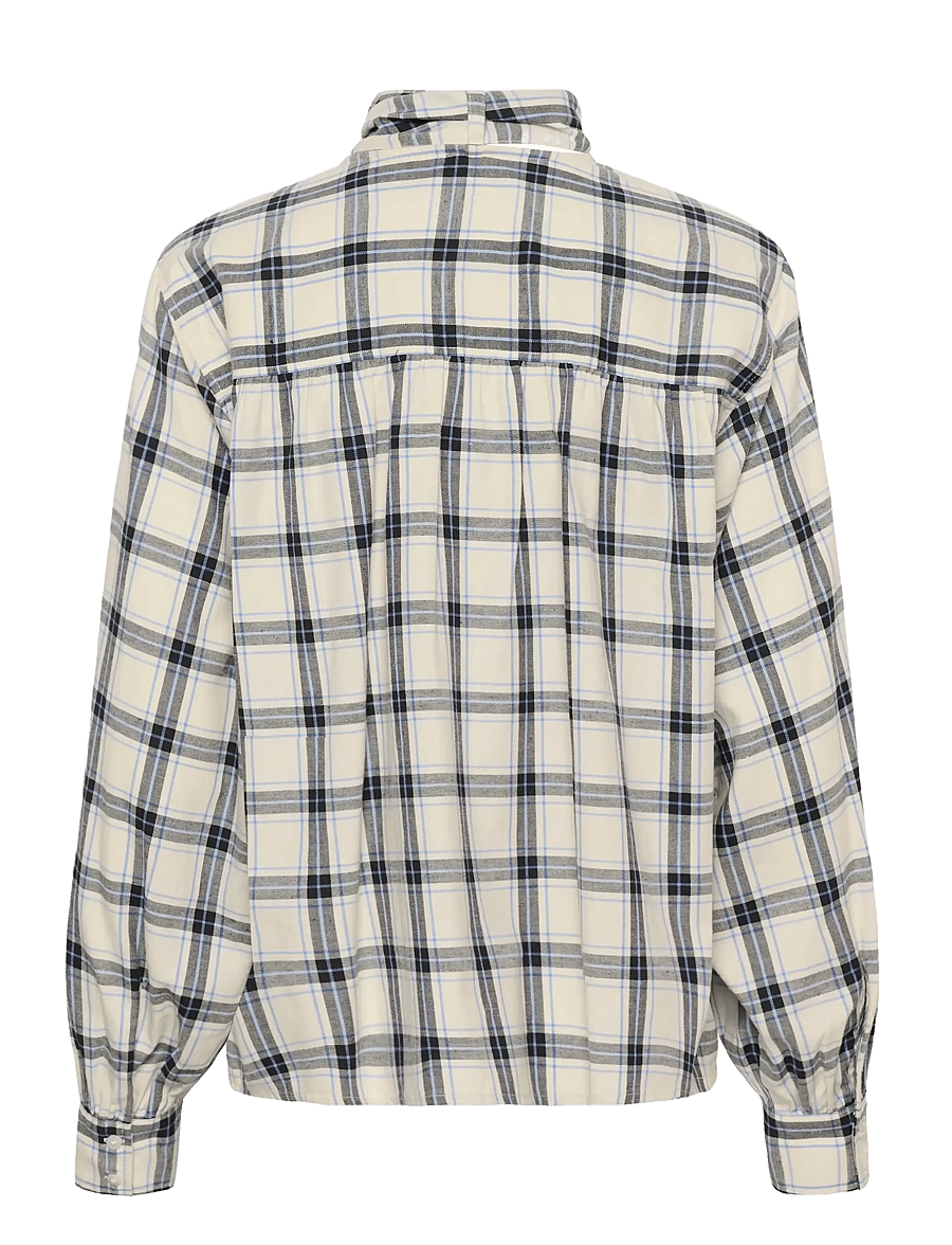 Part Two - YaninasPW BL - langärmelige blusen - big dark navy check - 2