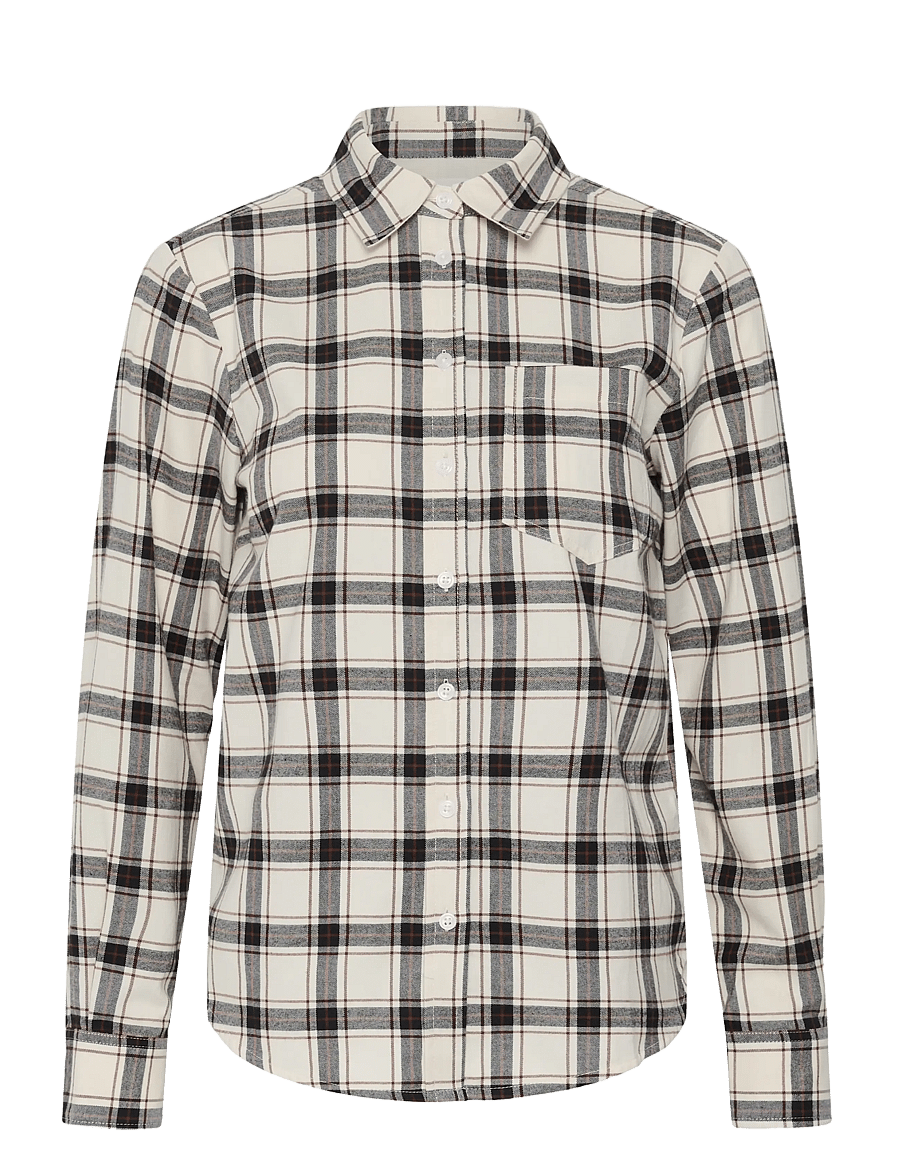 Part Two - YanaPW Shirt - langärmlige hemden - dark navy/mole check - 0