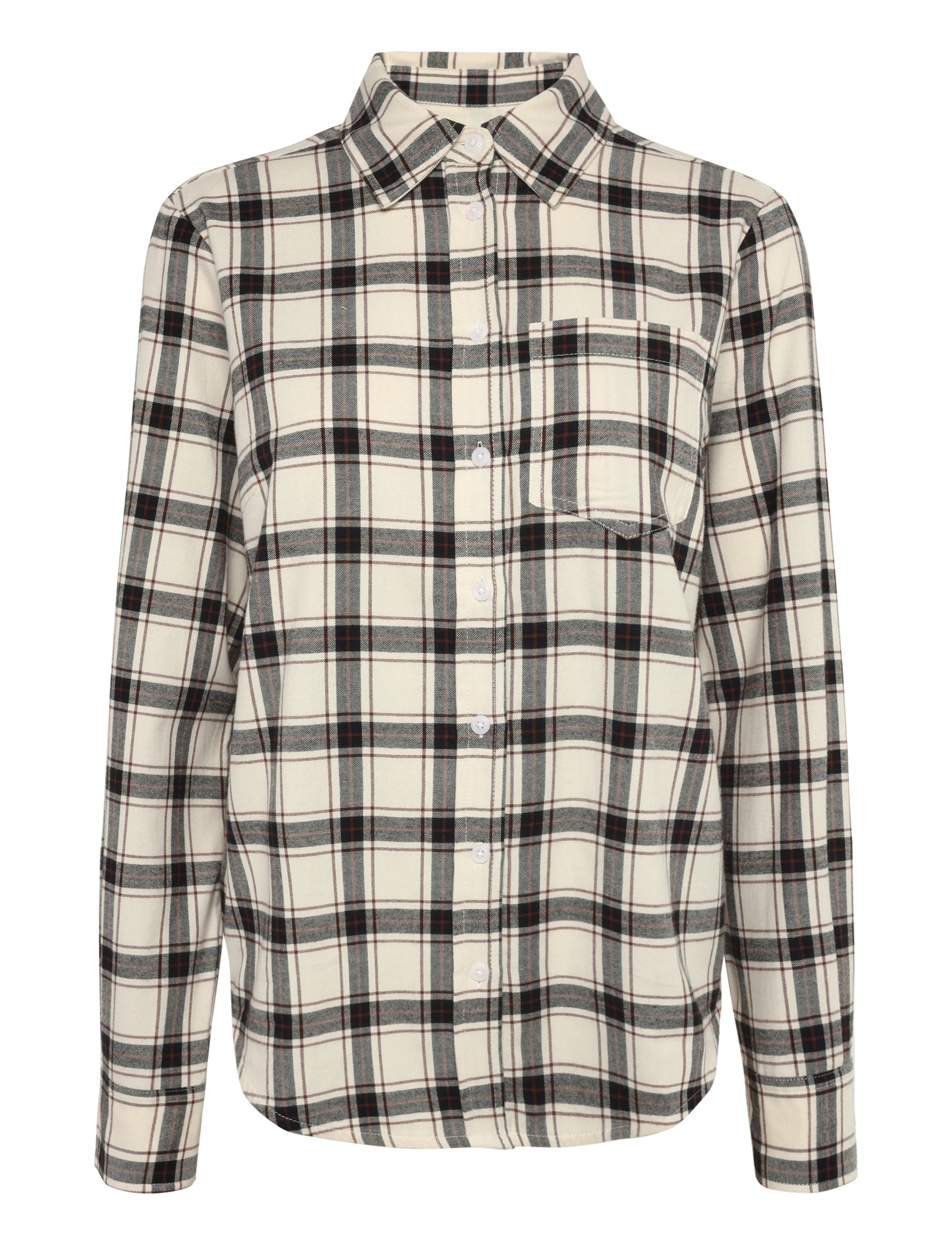 Part Two YanaPW Shirt - Kläder - DARK NAVY/MOLE CHECK / brown