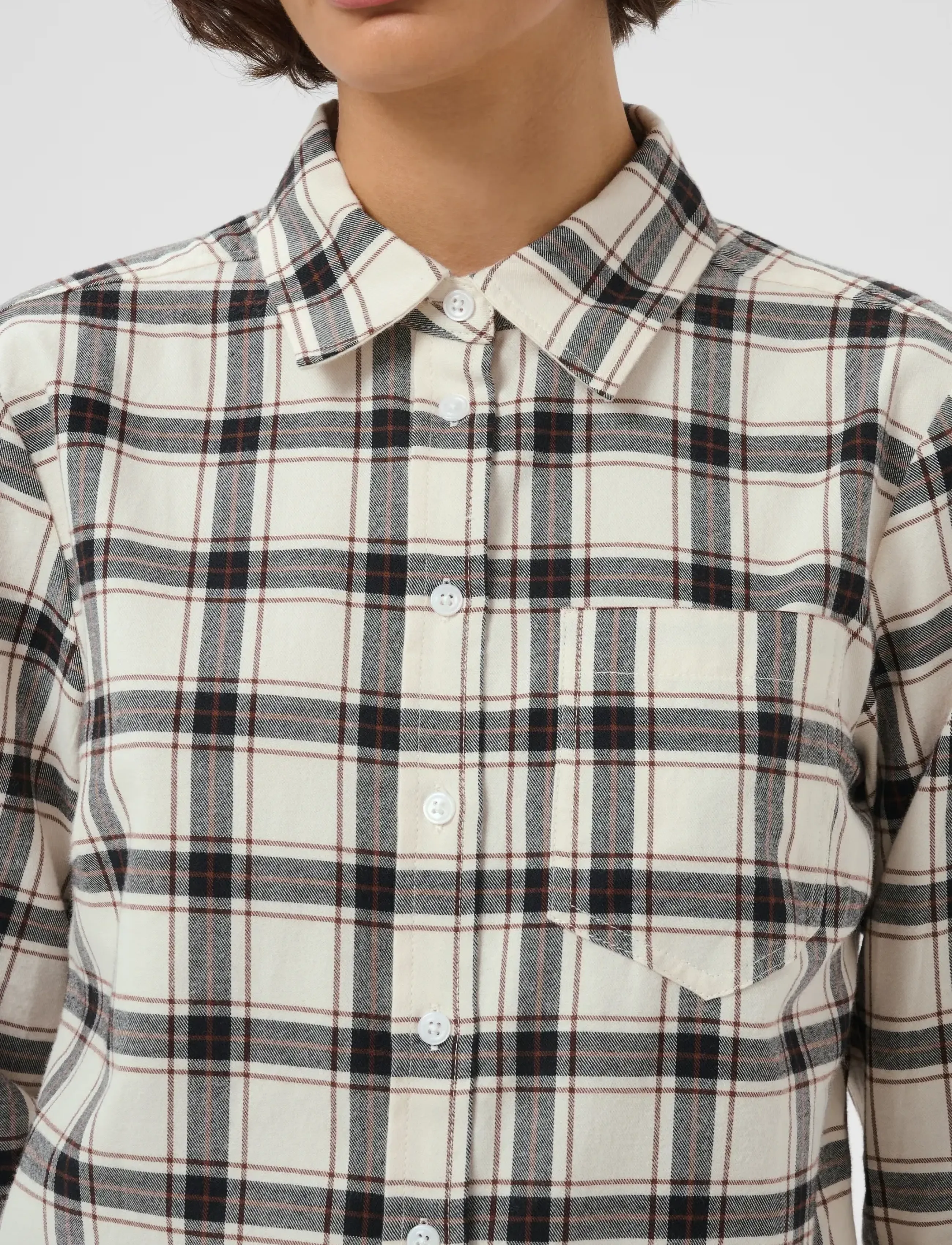 Part Two - YanaPW Shirt - langärmlige hemden - dark navy/mole check - 4