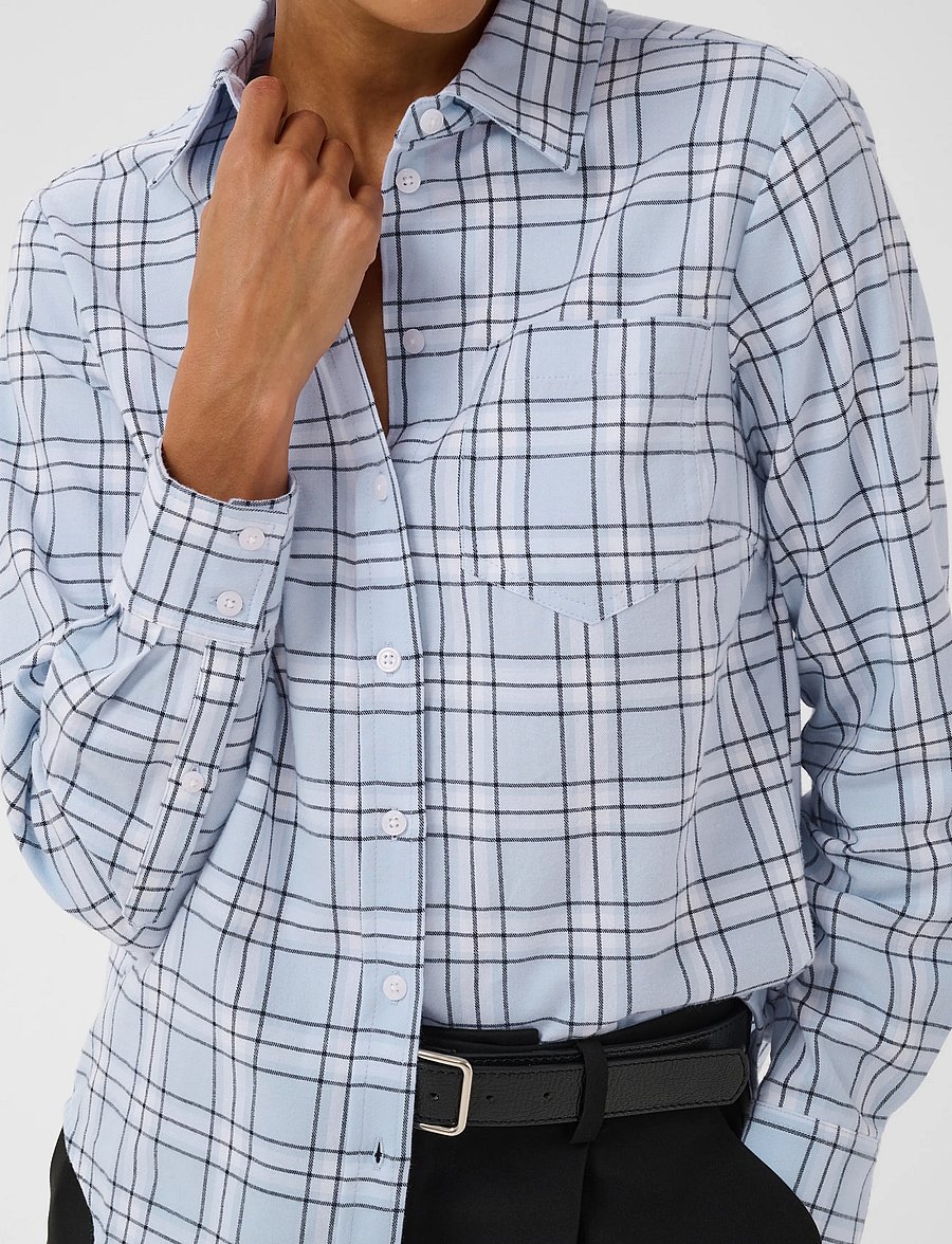 Part Two - YanaPW Shirt - long-sleeved shirts - heather check - 4
