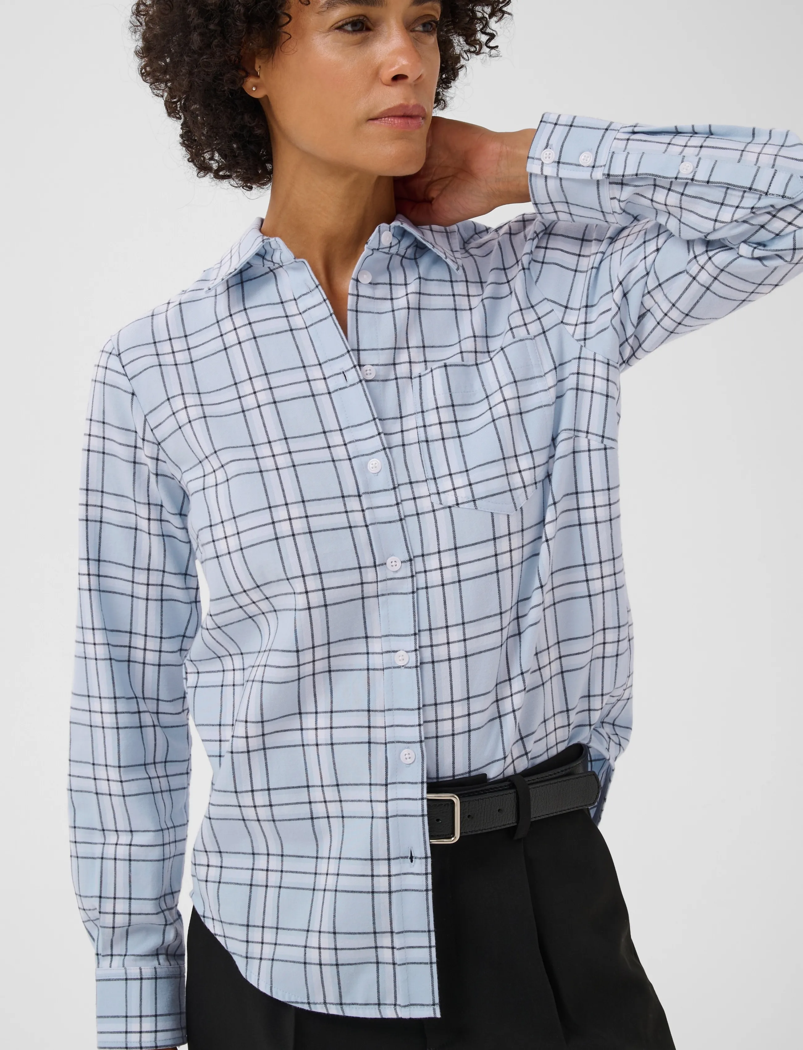 Part Two - YanaPW Shirt - long-sleeved shirts - heather check - 5