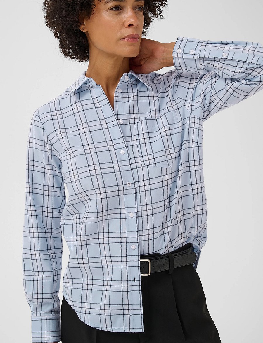 Part Two - YanaPW Shirt - long-sleeved shirts - heather check - 5