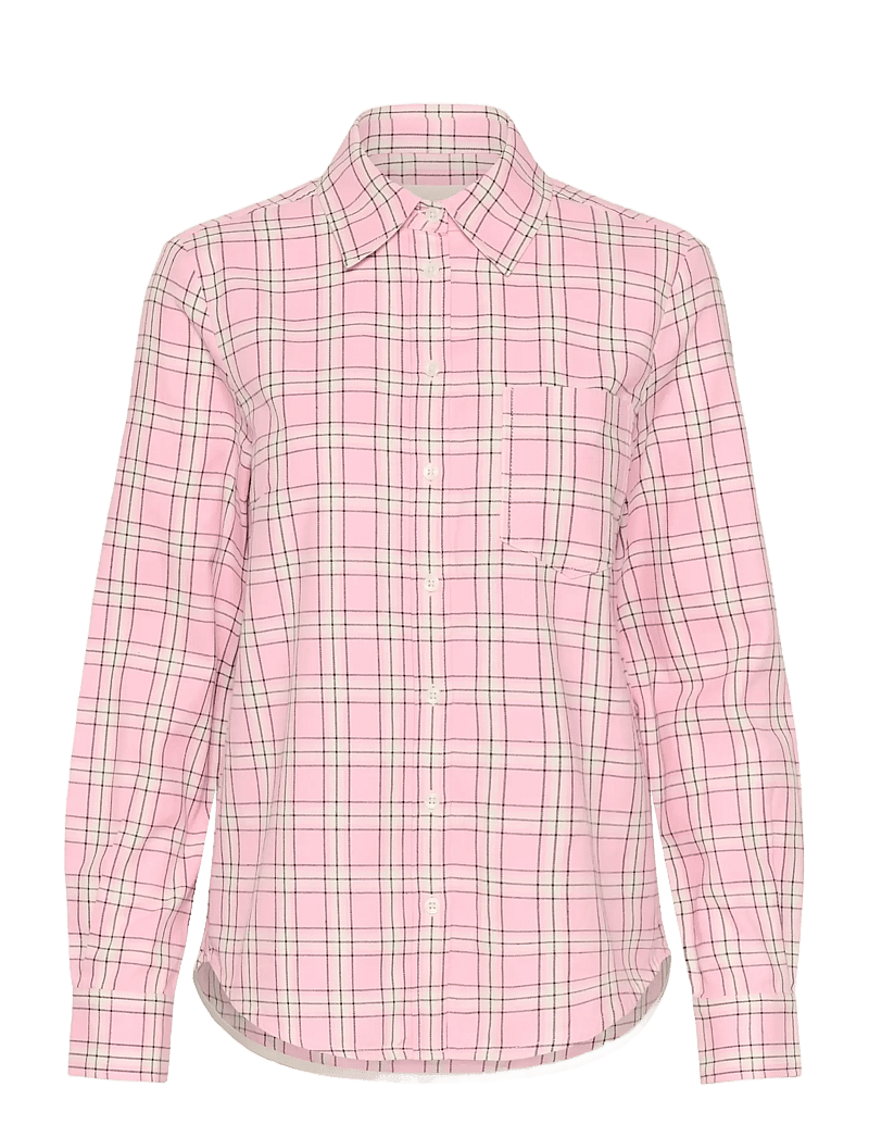 Part Two - YanaPW SH - langärmlige hemden - pink check - 1