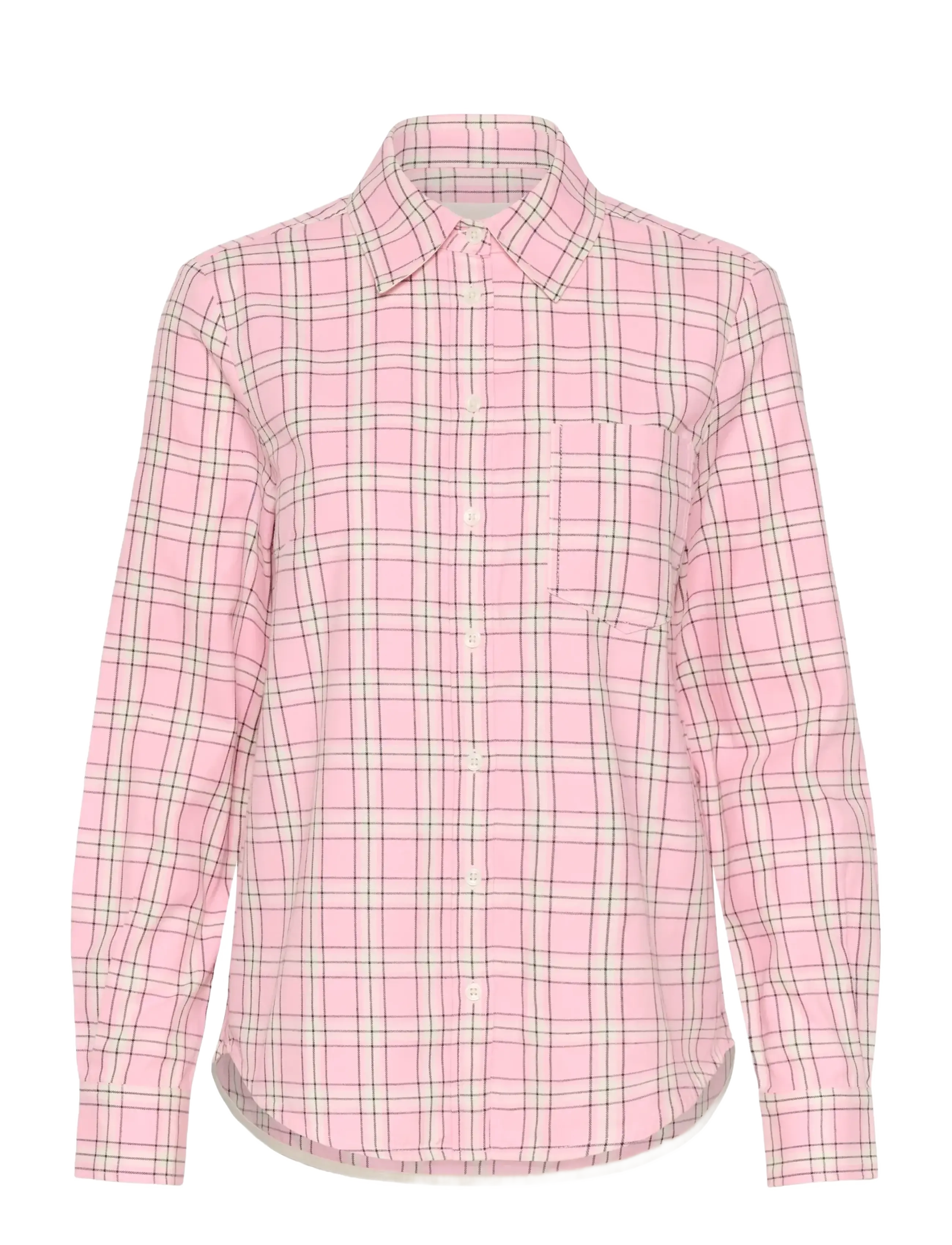 Part Two YanaPW Shirt - Tøj - PINK CHECK / pink/rose