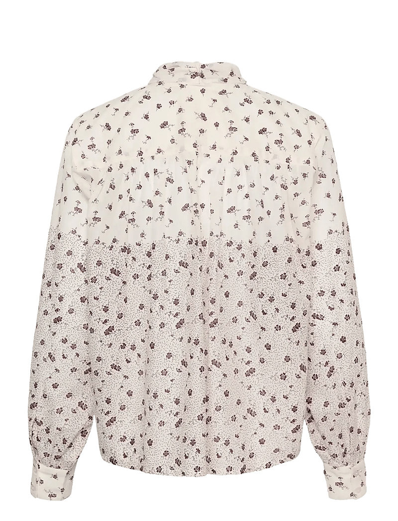 Part Two - YaninaPW BL - långärmade blusar - whispering white fragile print - 2
