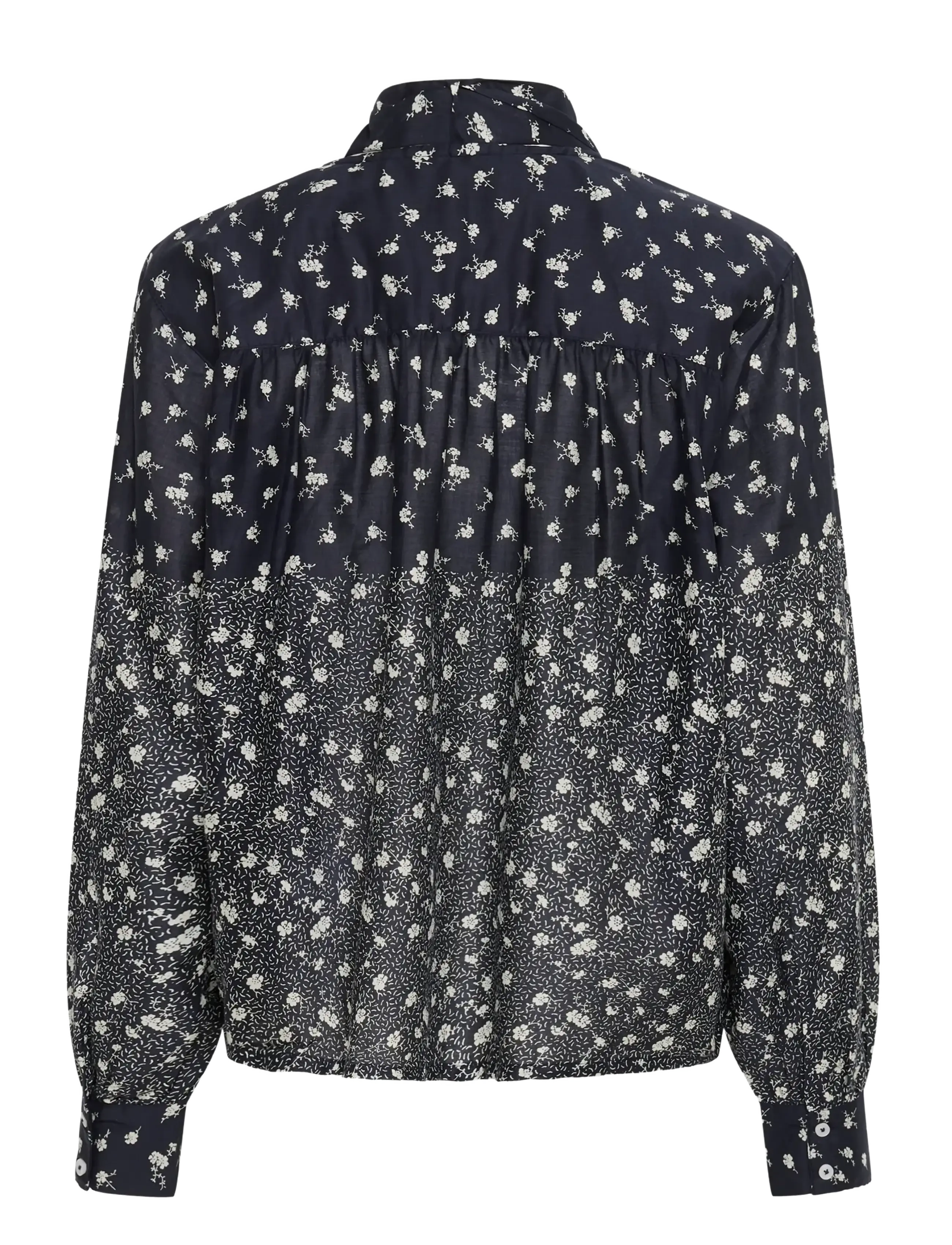 Part Two - YaninaPW BL - bluzki z długimi rękawami - dark navy fragile print - 2