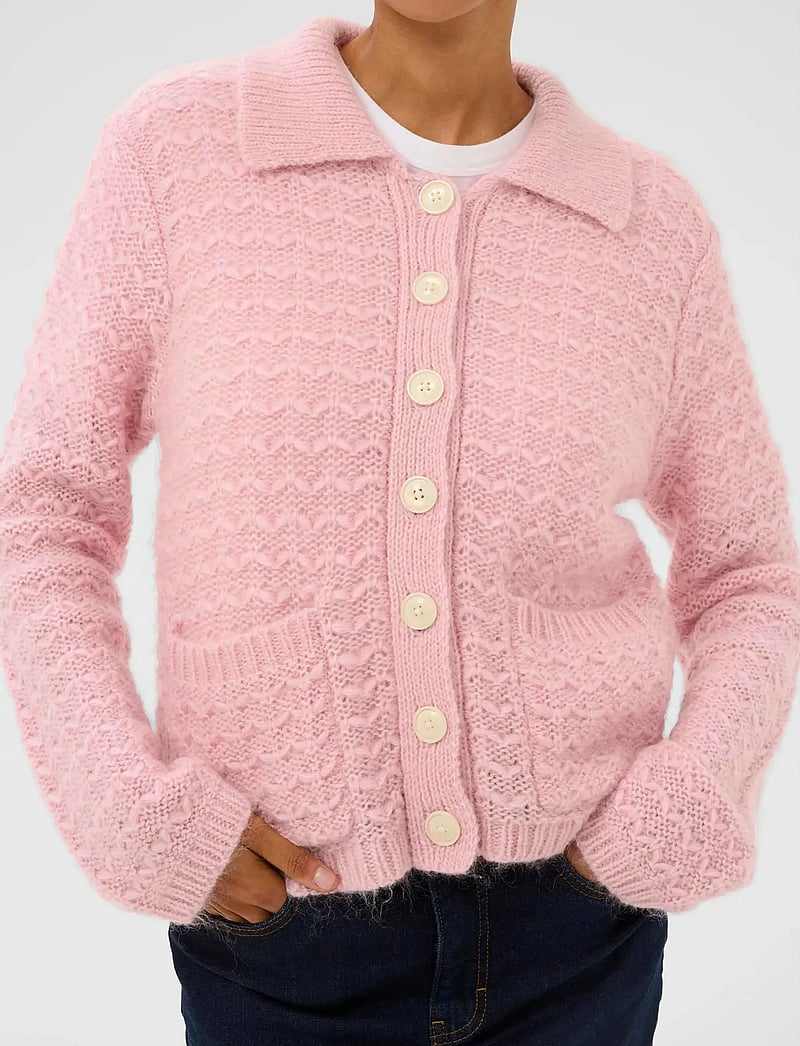 Part Two - ZoraPW PU - cardigans - orchid smoke melange - 5