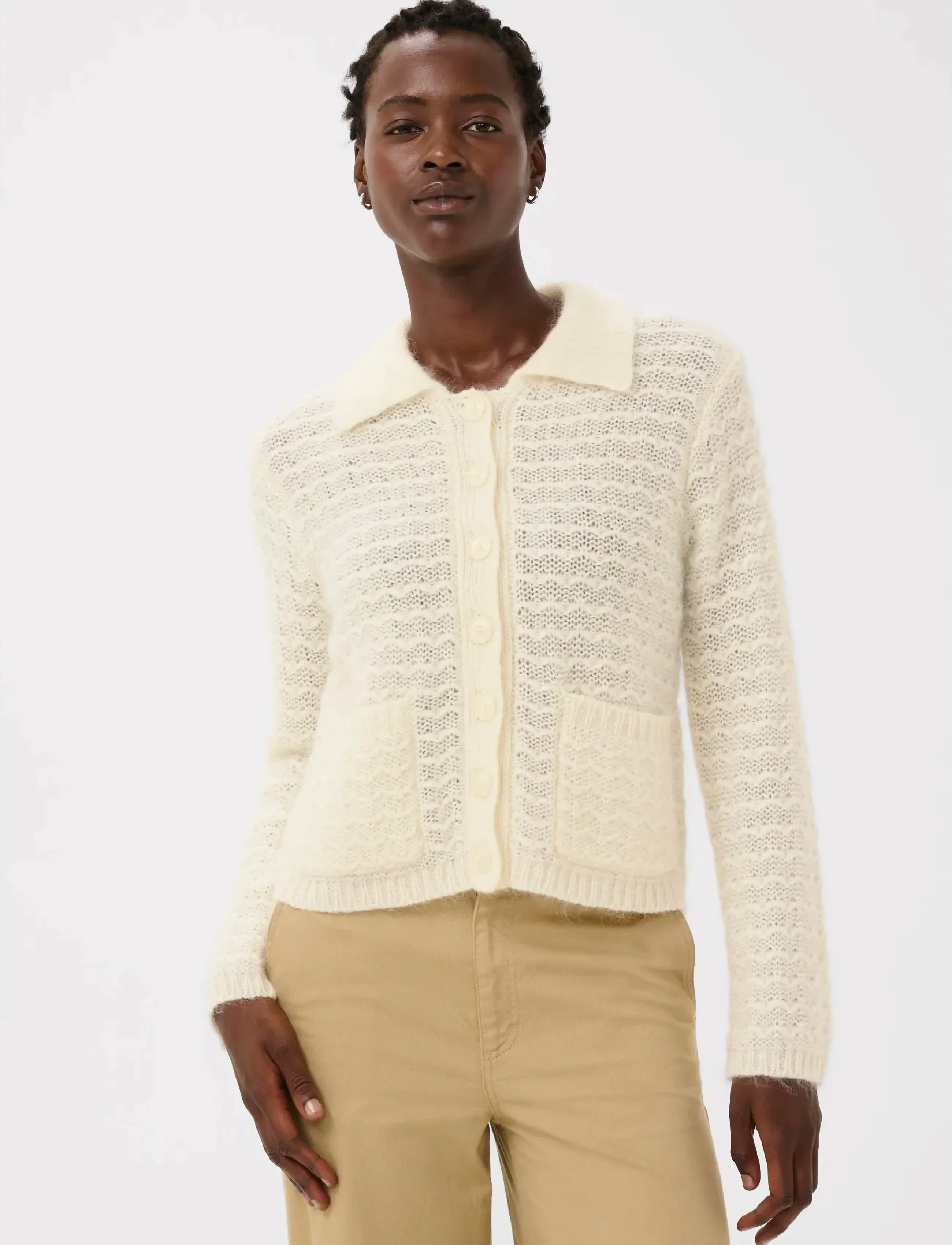 Part Two ZoraPW PU - Stickat - WHISPER WHITE / cream