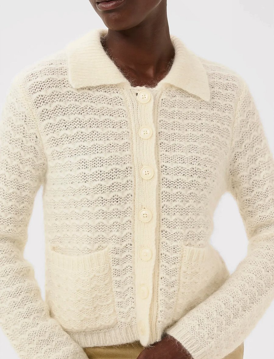 Part Two - ZoraPW PU - cardigans - whisper white - 5