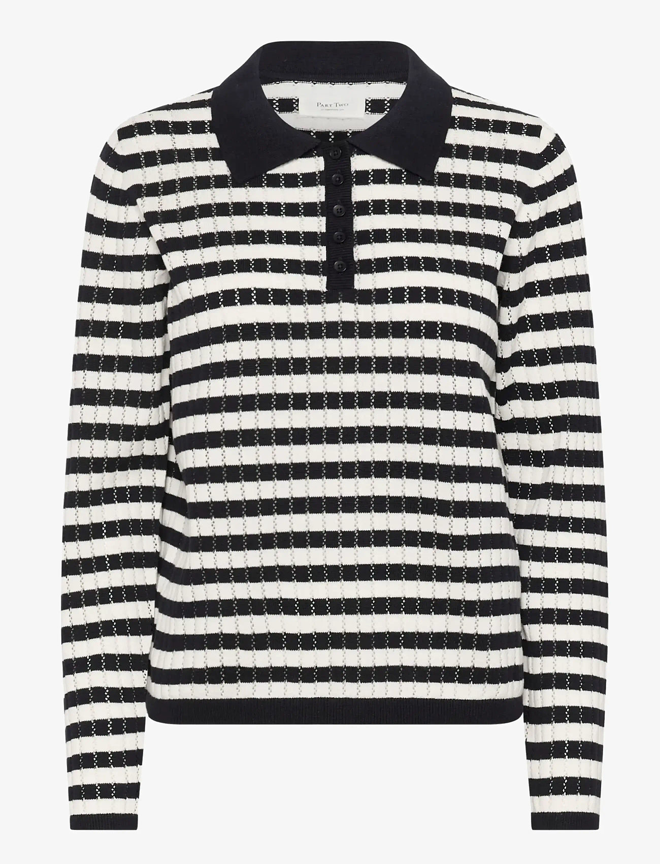Part Two - ZariaPW PU - poloer - dark navy stripe - 1