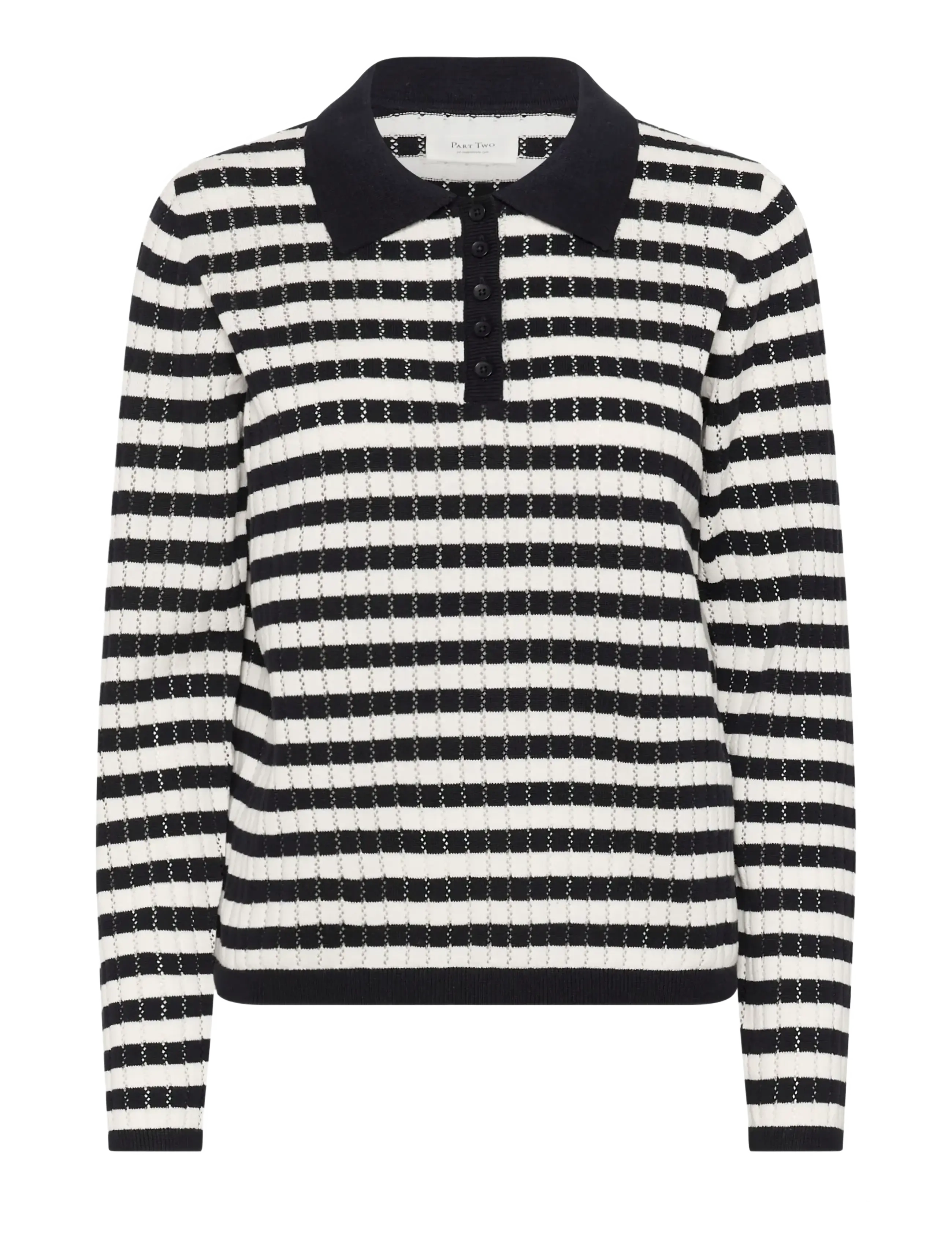 Part Two ZariaPW PU - Tøj - DARK NAVY STRIPE / black